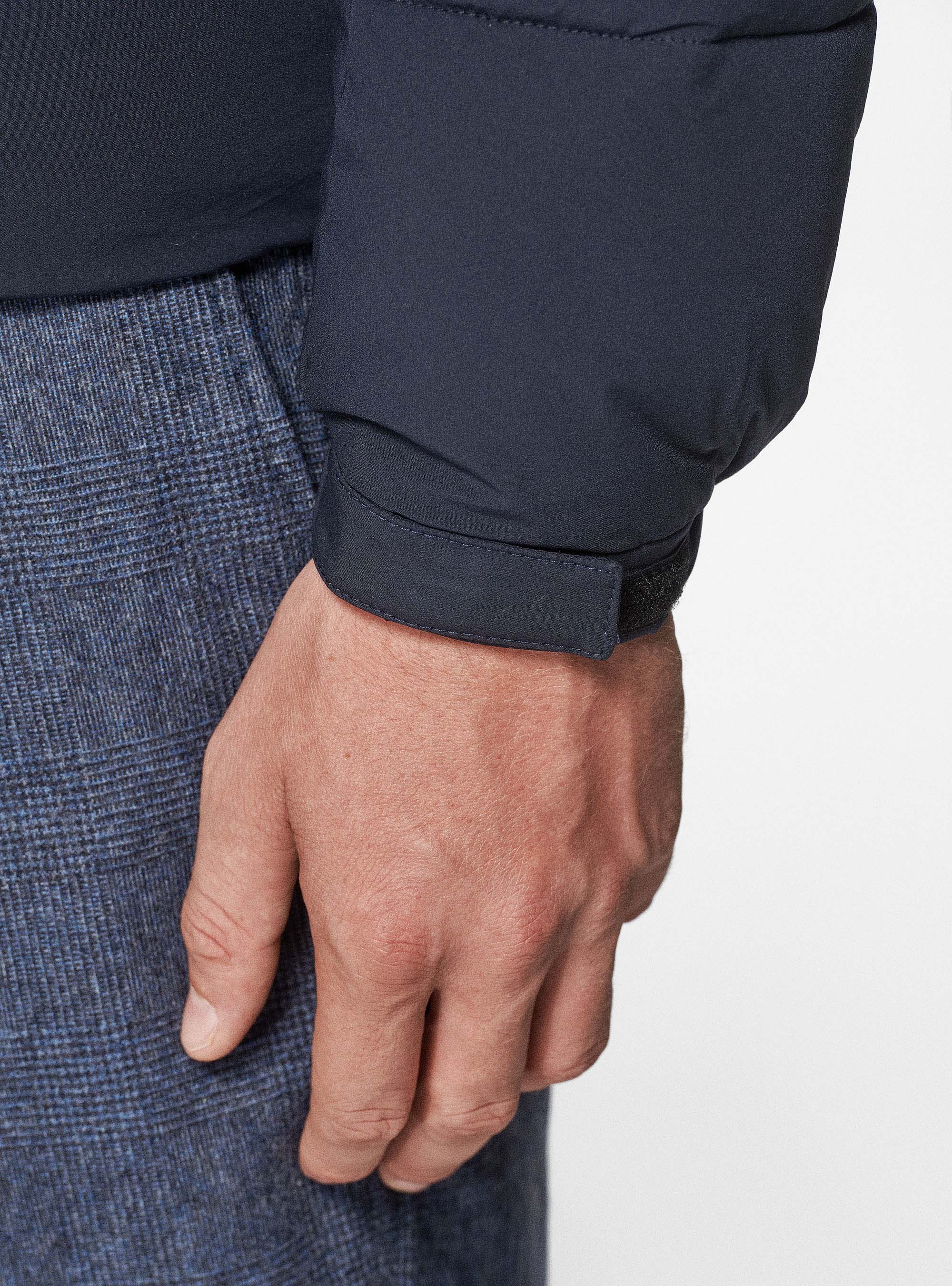 Bomber imbottito con cappuccio, BLU NAVY