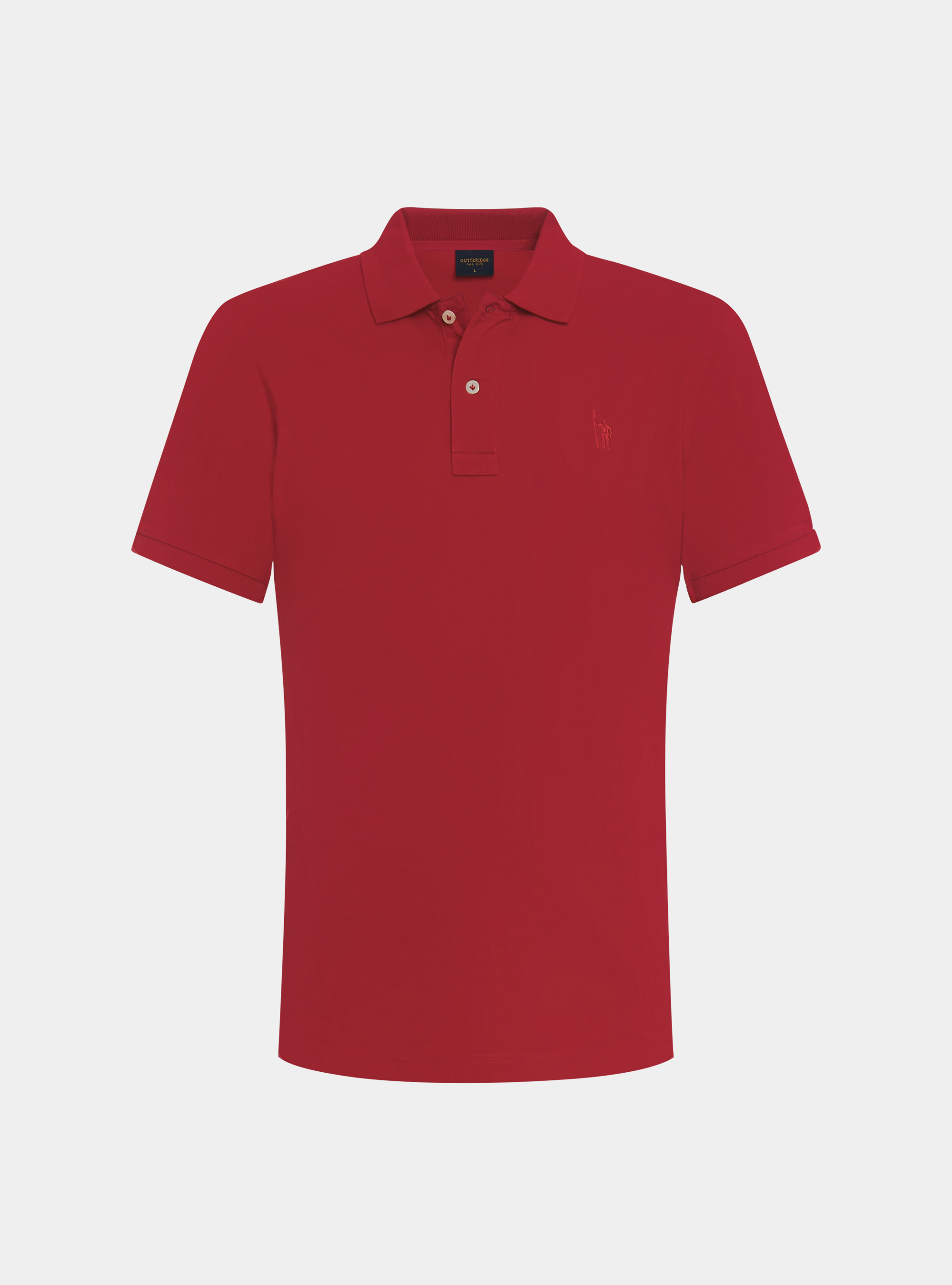 Polo classique en piqu&eacute;, ROUGE