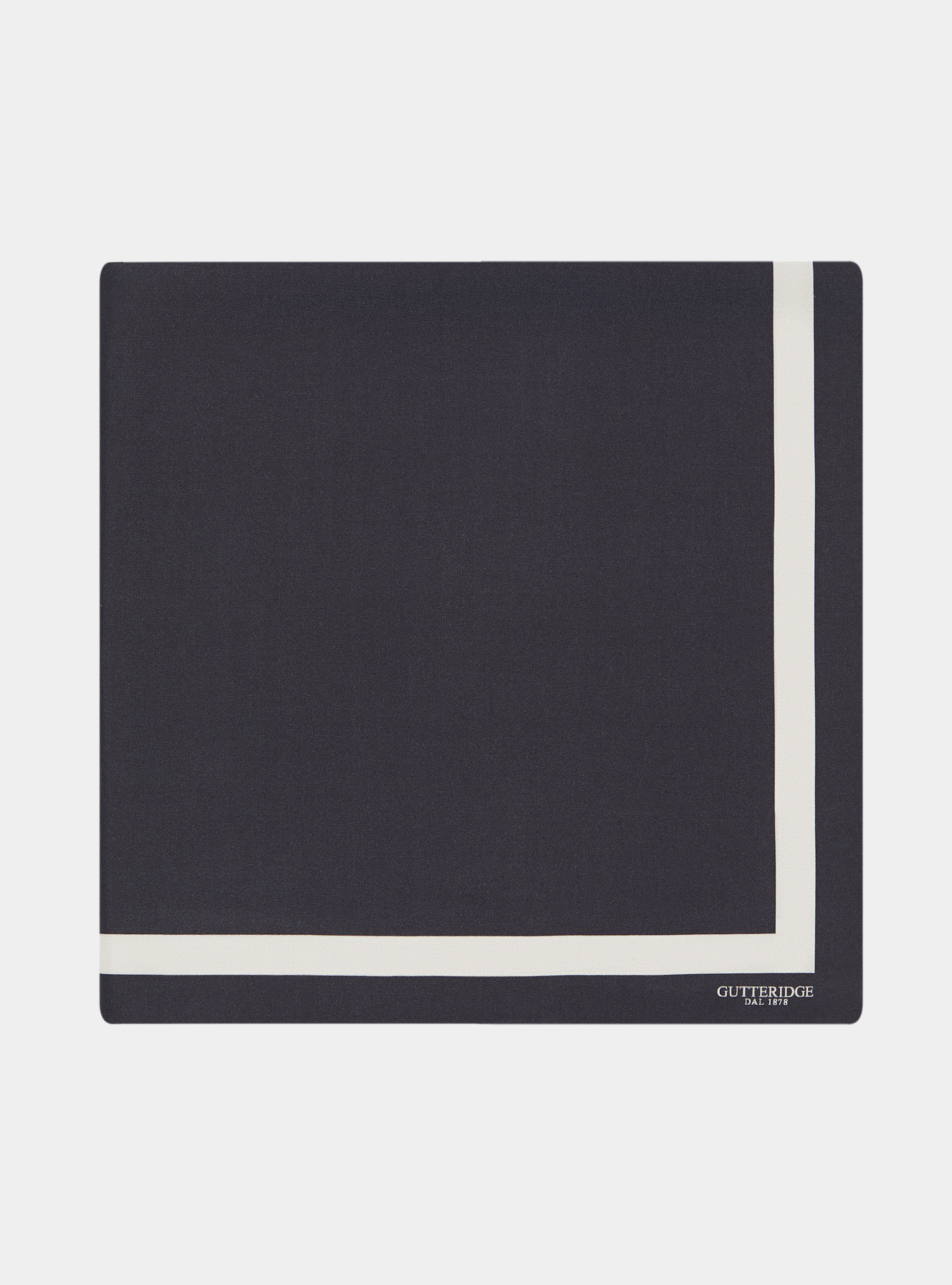 Foulard in seta stampato, BLU NAVY