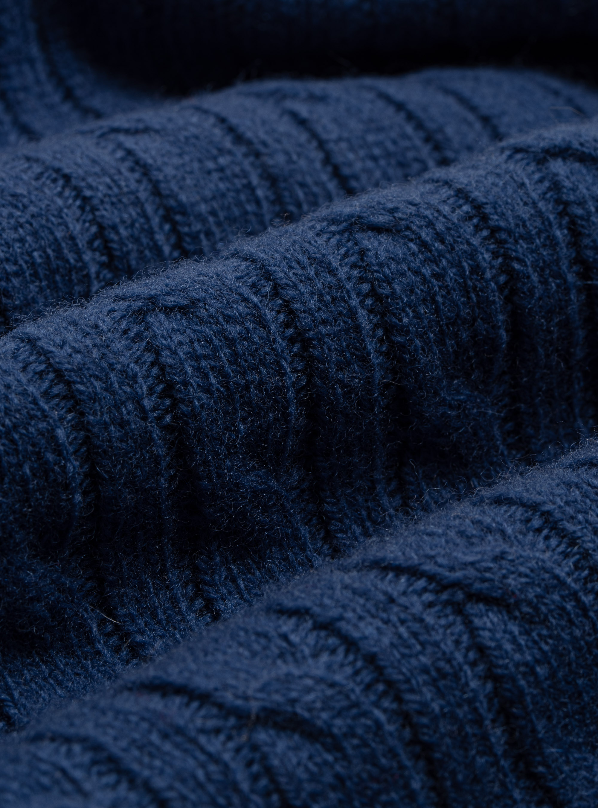 Maglia a treccia in lambswool, INCHIOSTRO