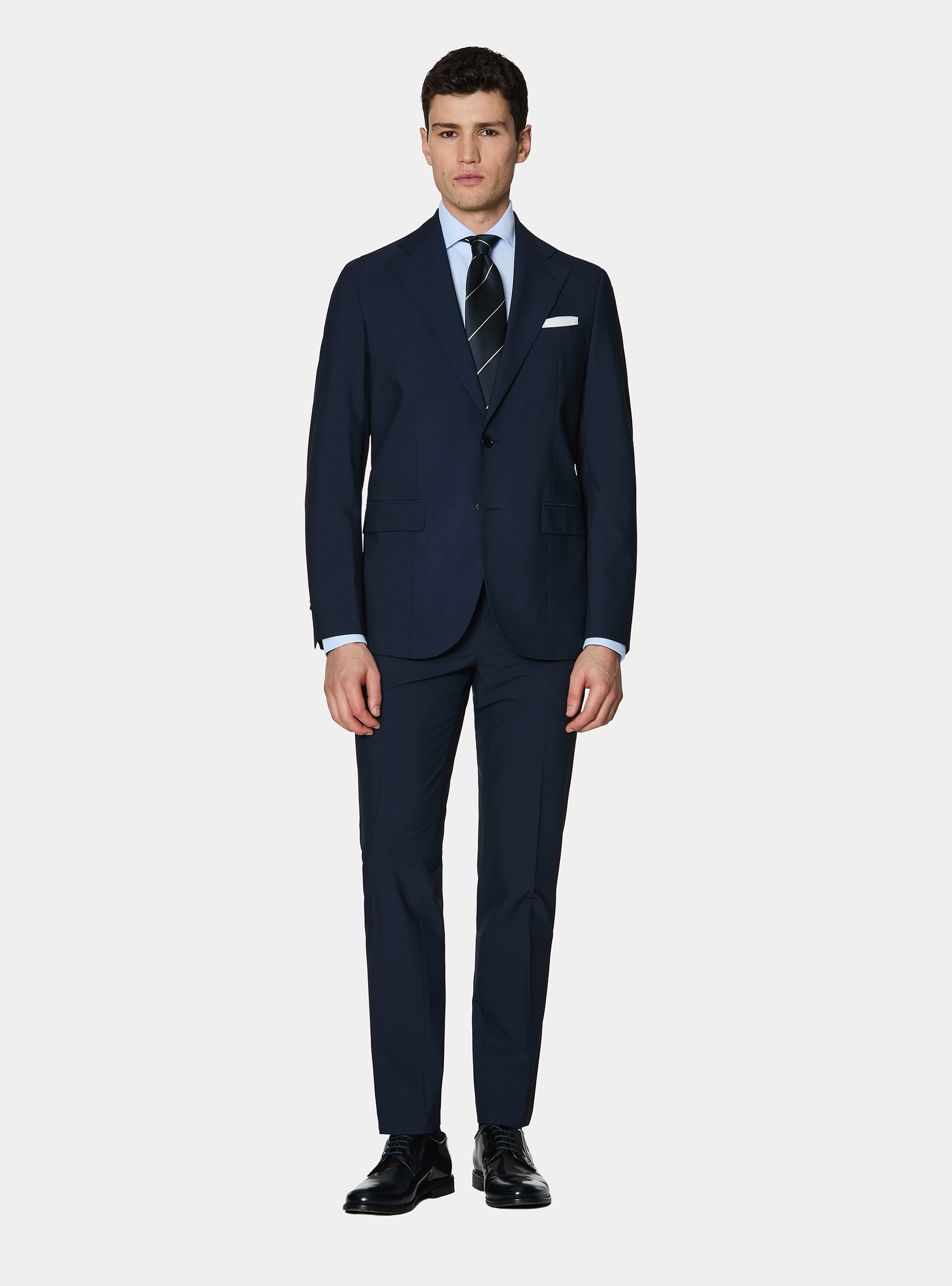 Slim fit suit blazer, NAVY BLUE