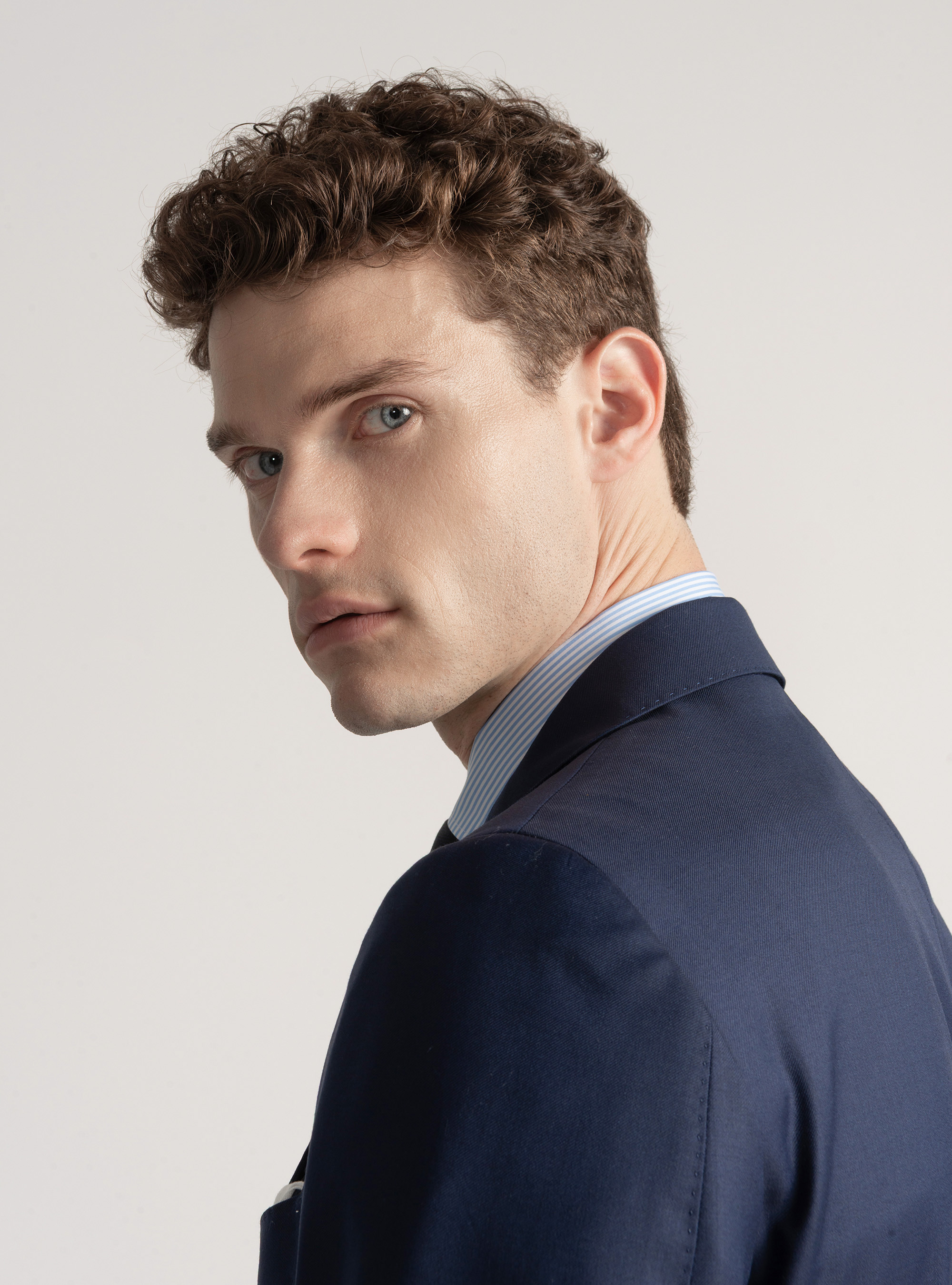 Americana de traje de pura lana Vitale Barberis Canonico, PETROLEO