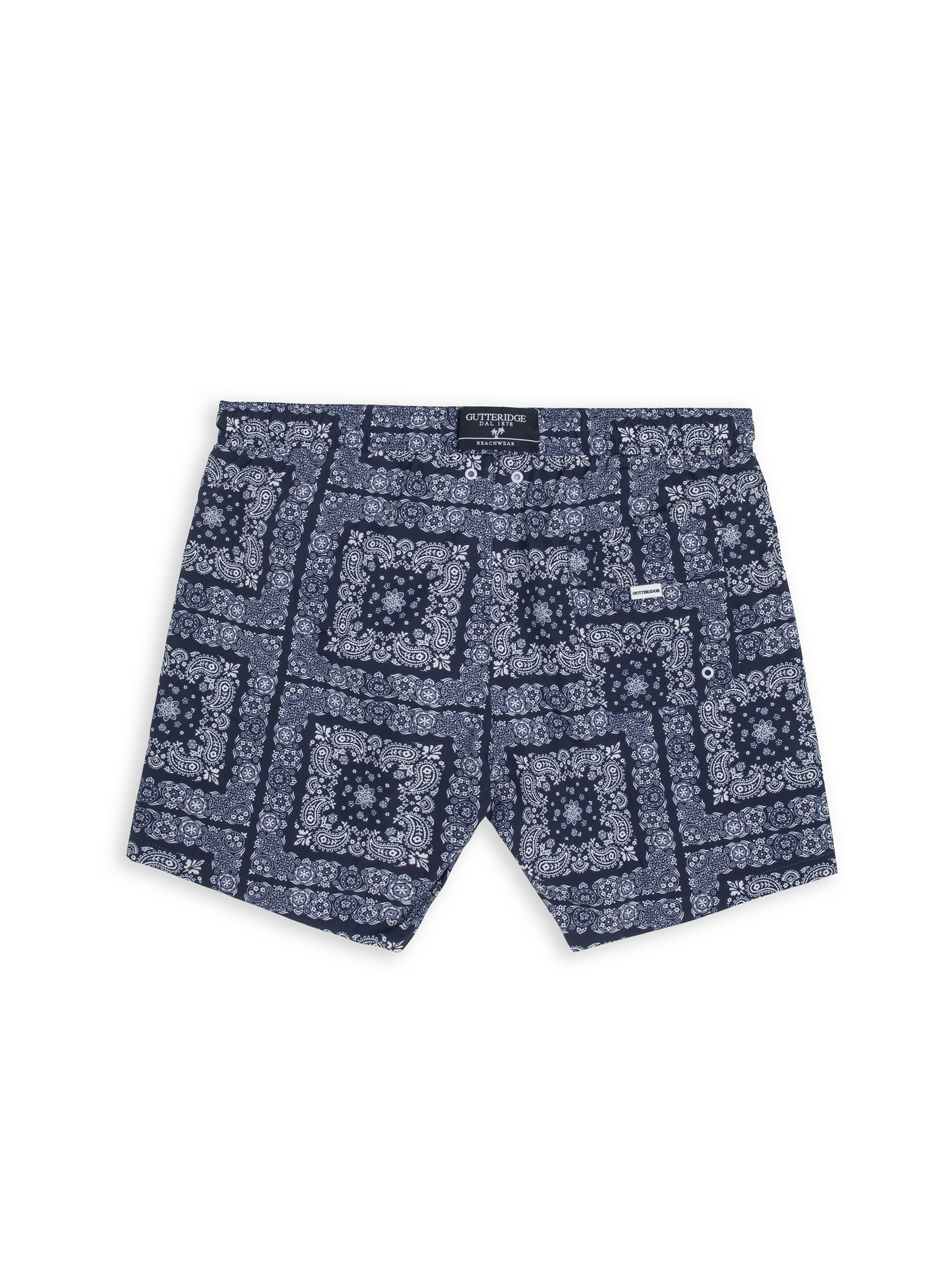 Badehose mit Bandana-Muster, NAVY 0218C