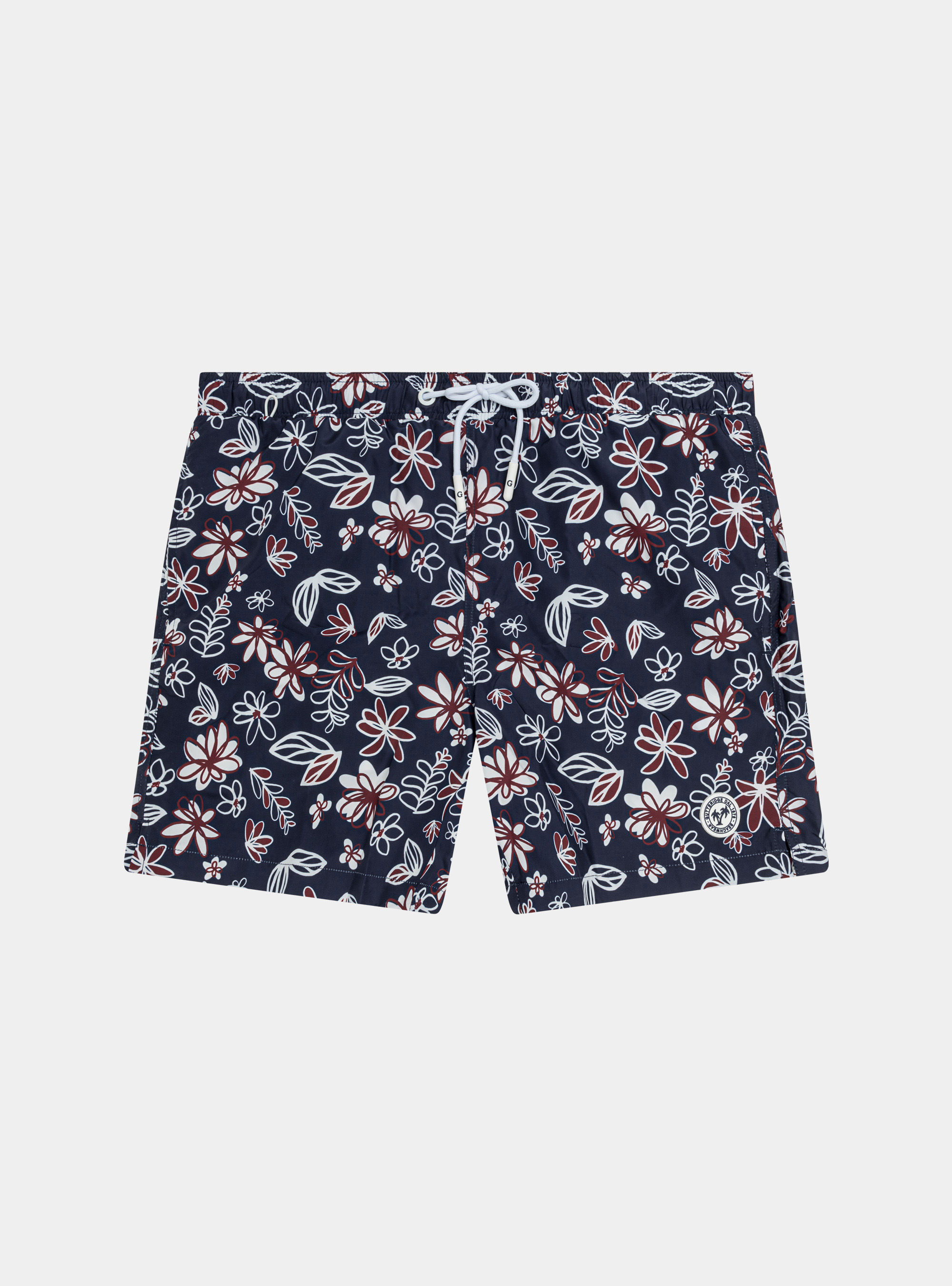 Costume da bagno stampa floreale, BLU NAVY