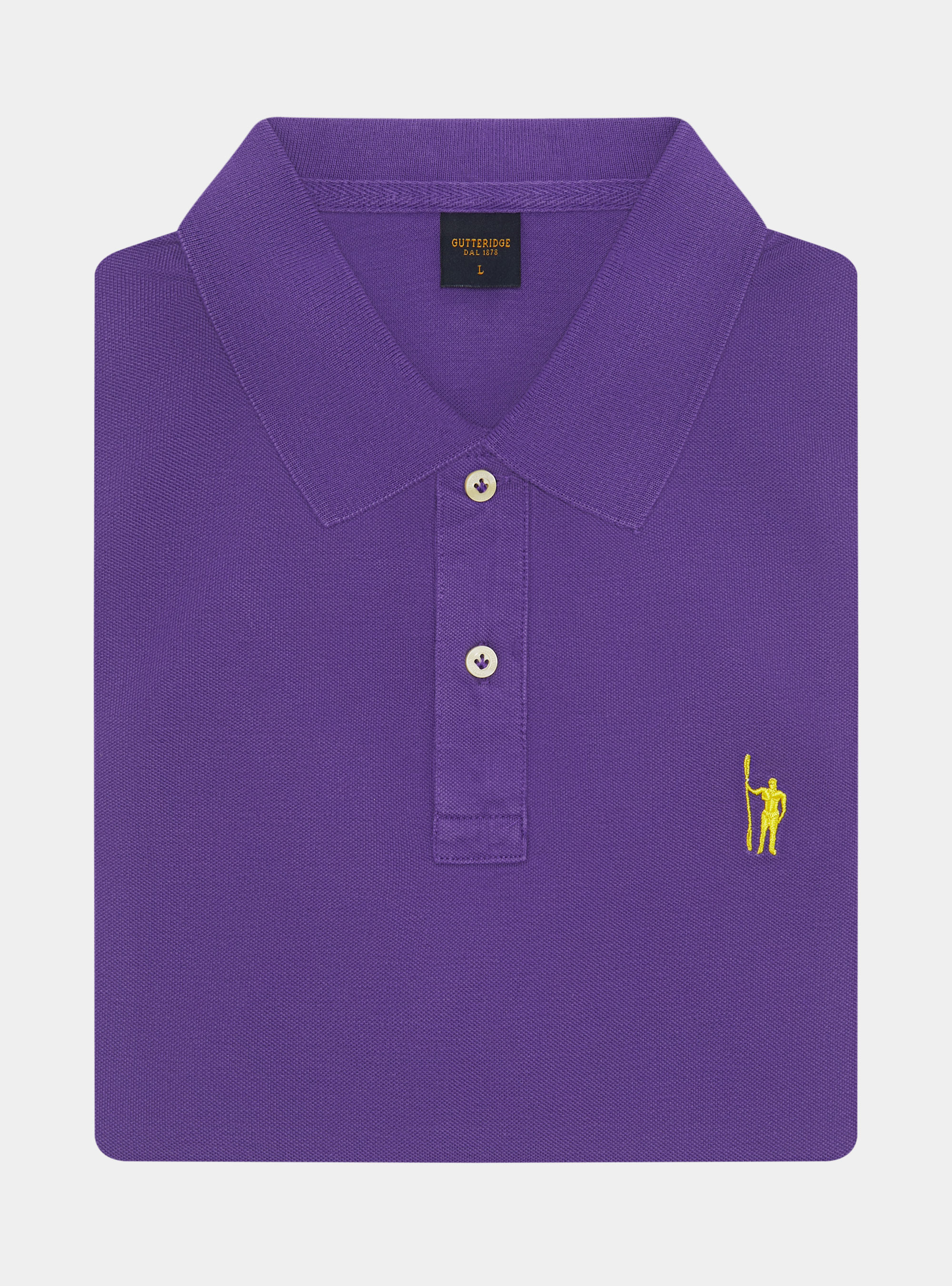 Polo clásico de piqué, VIOLETA CLARO