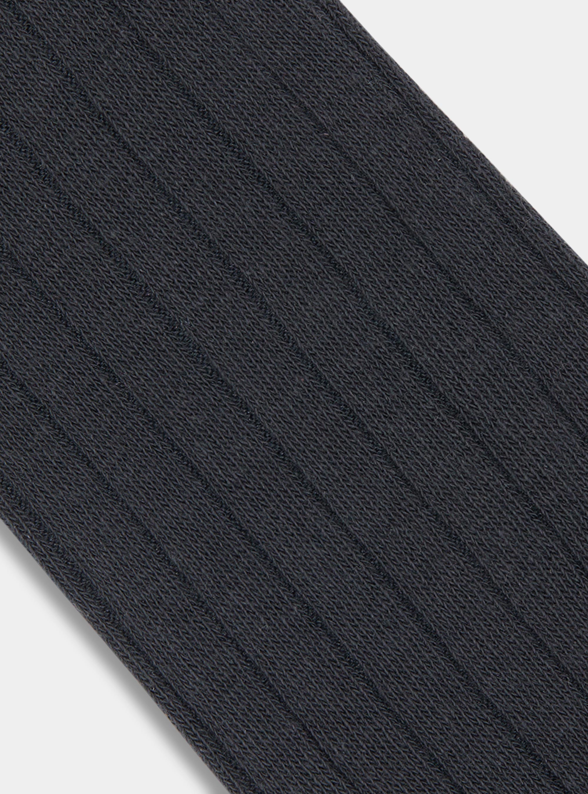 Calcetines de canal&eacute; con bordado, GRIS MARENGO