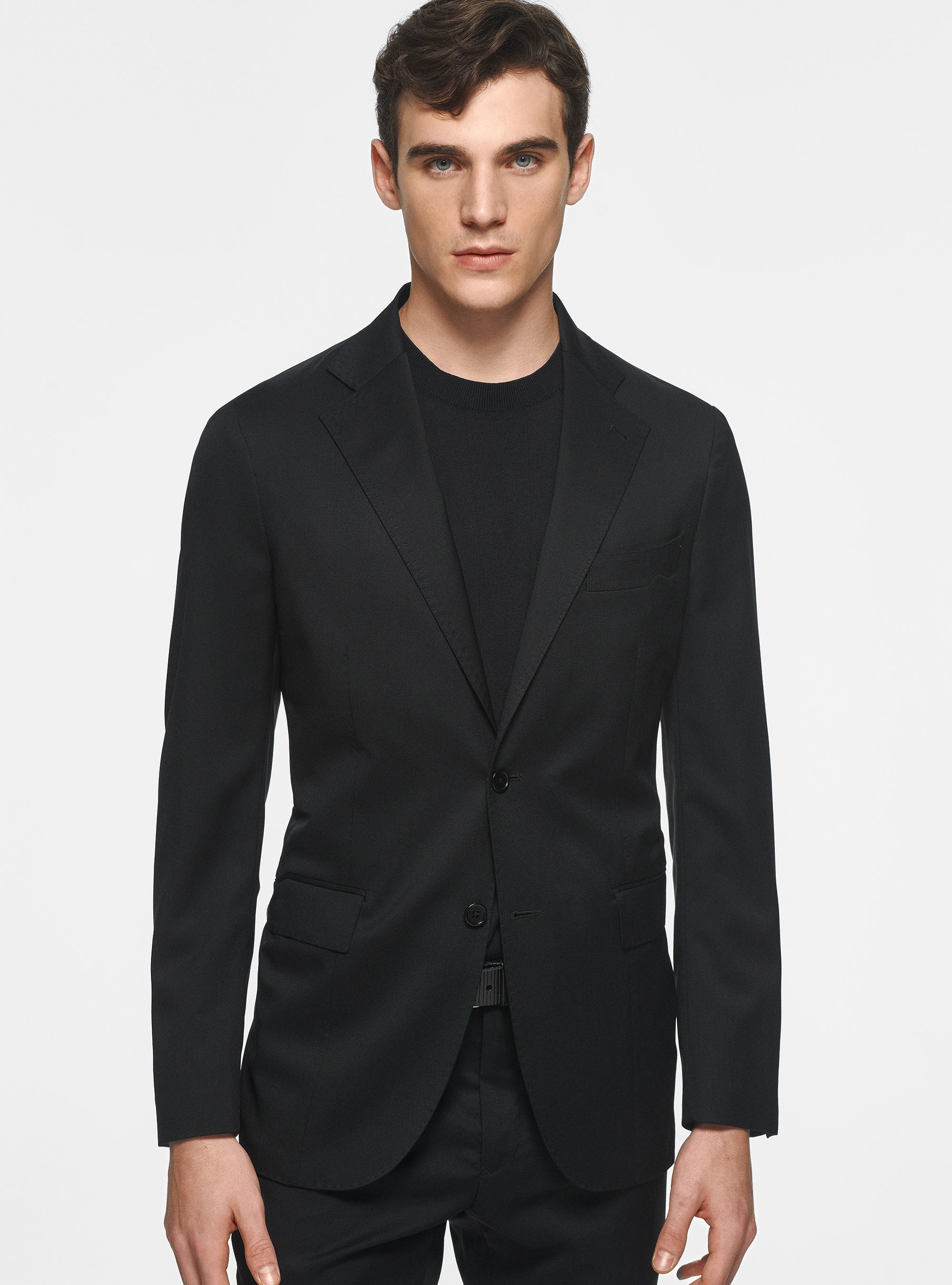 Giacca in pura lana superfine 110's, NERO