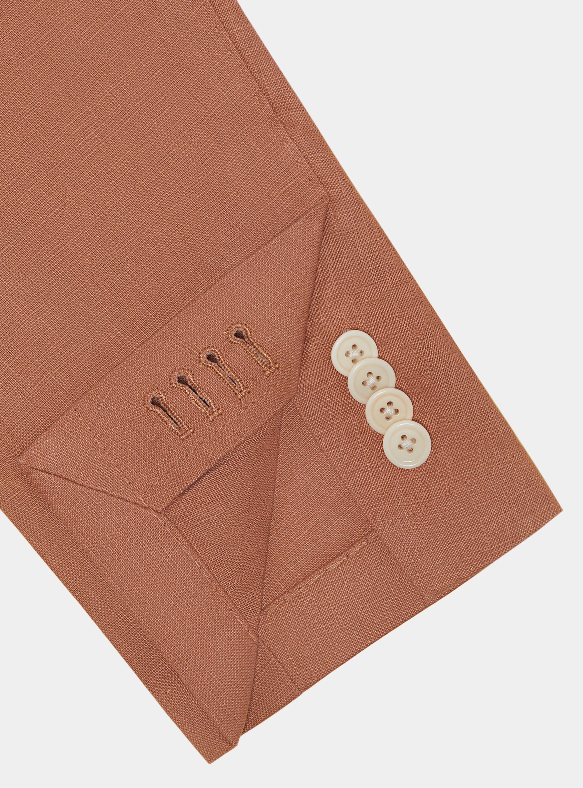 Pure linen suit blazer, ROSA SALMONE 0468C