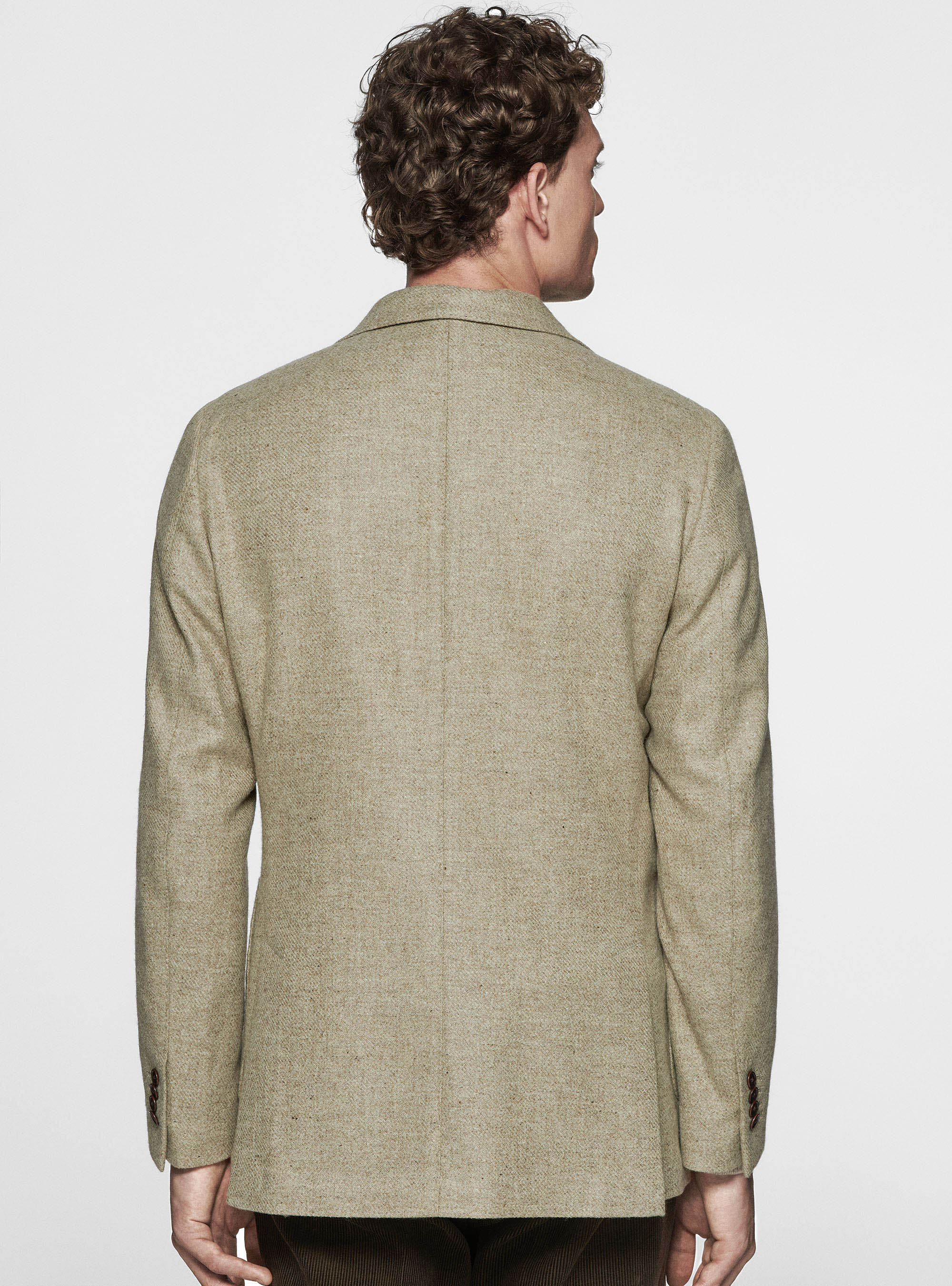Lanificio di Pray cashmere wool blazer, SAND