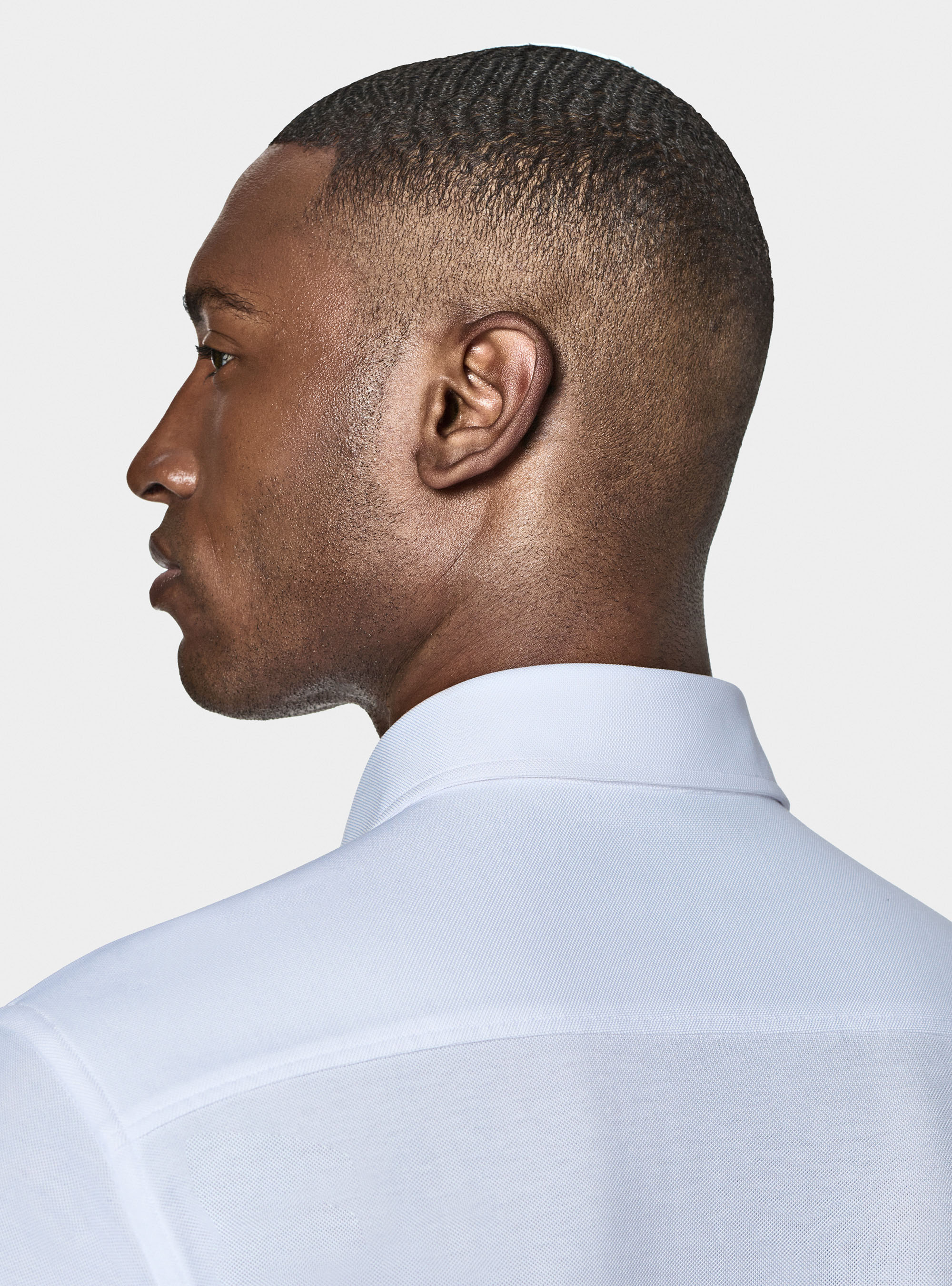 Camicia a polo GT01 in misto cotone piquet, BIANCO