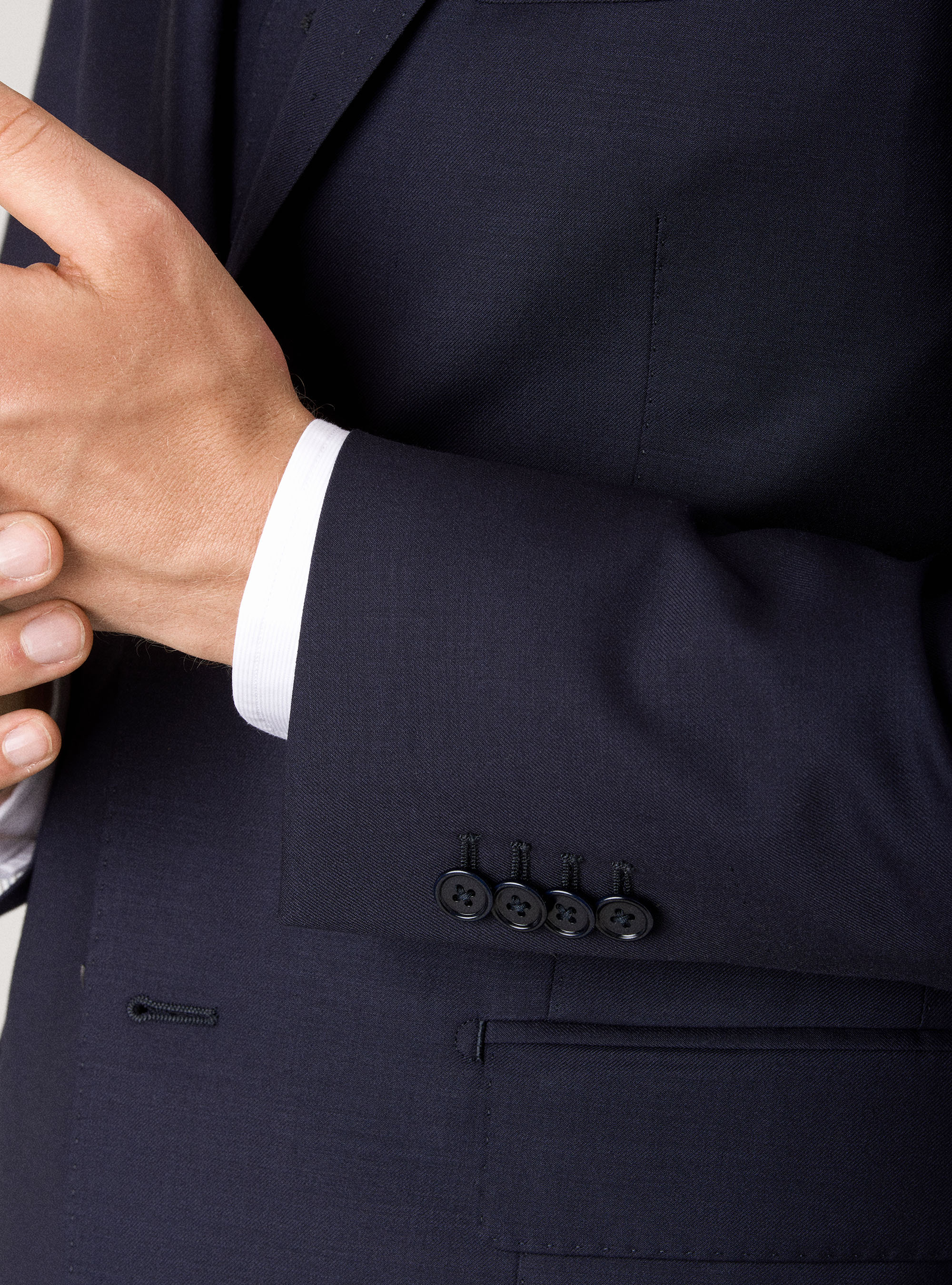 Giacca per abito in pura lana superfine 120's, BLU NAVY