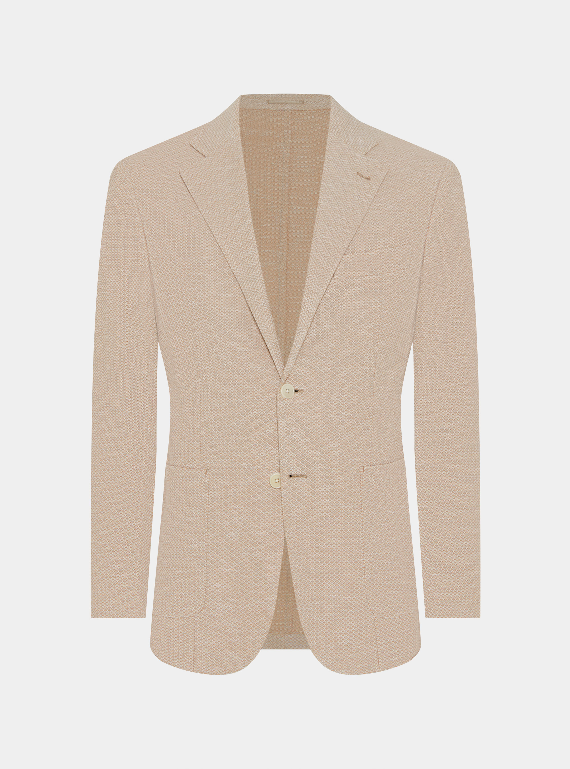 Americana de punto de algodón y lino, PESCA 0461C