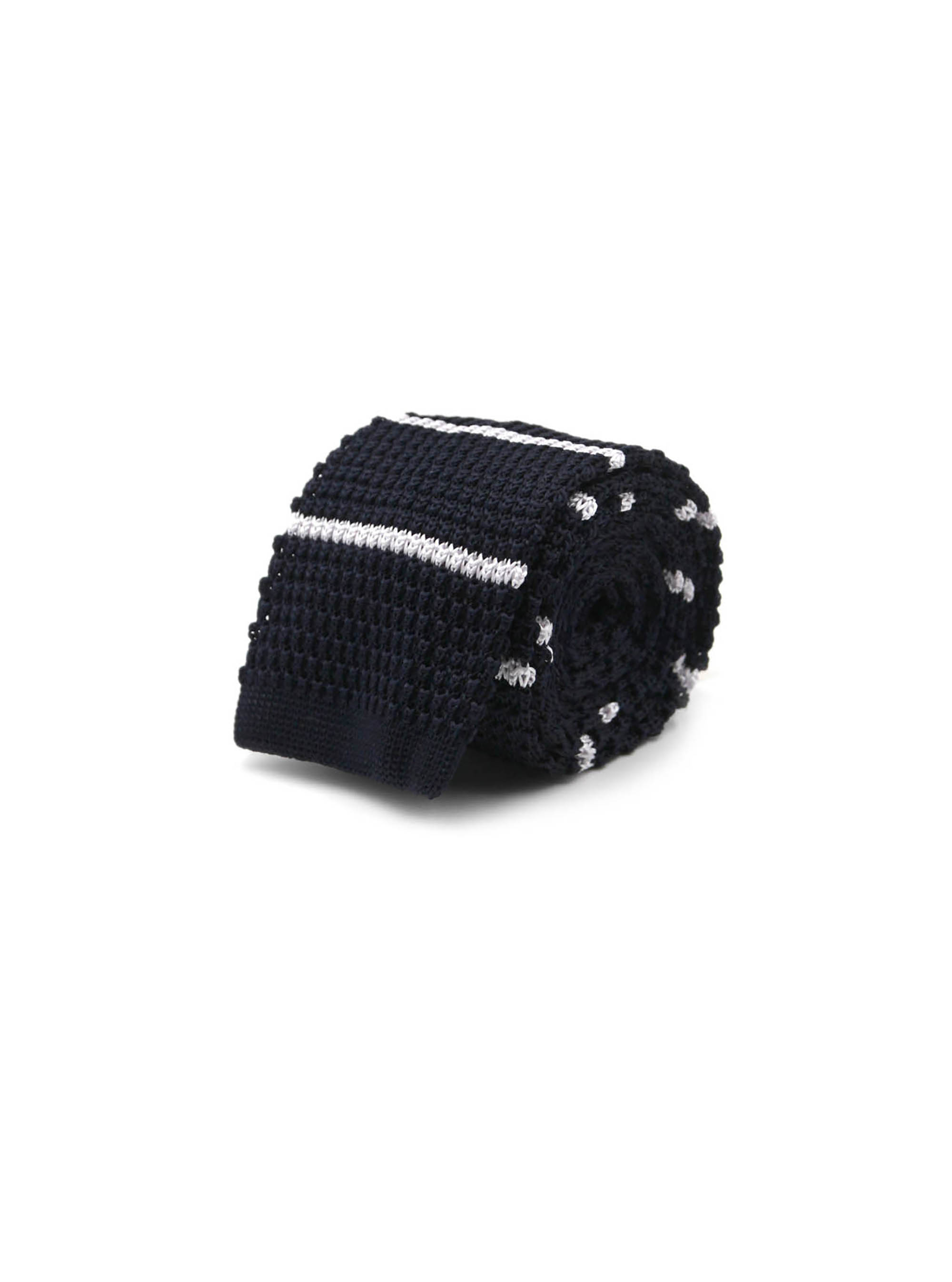 Cravatta a maglia rigata, BLU NAVY