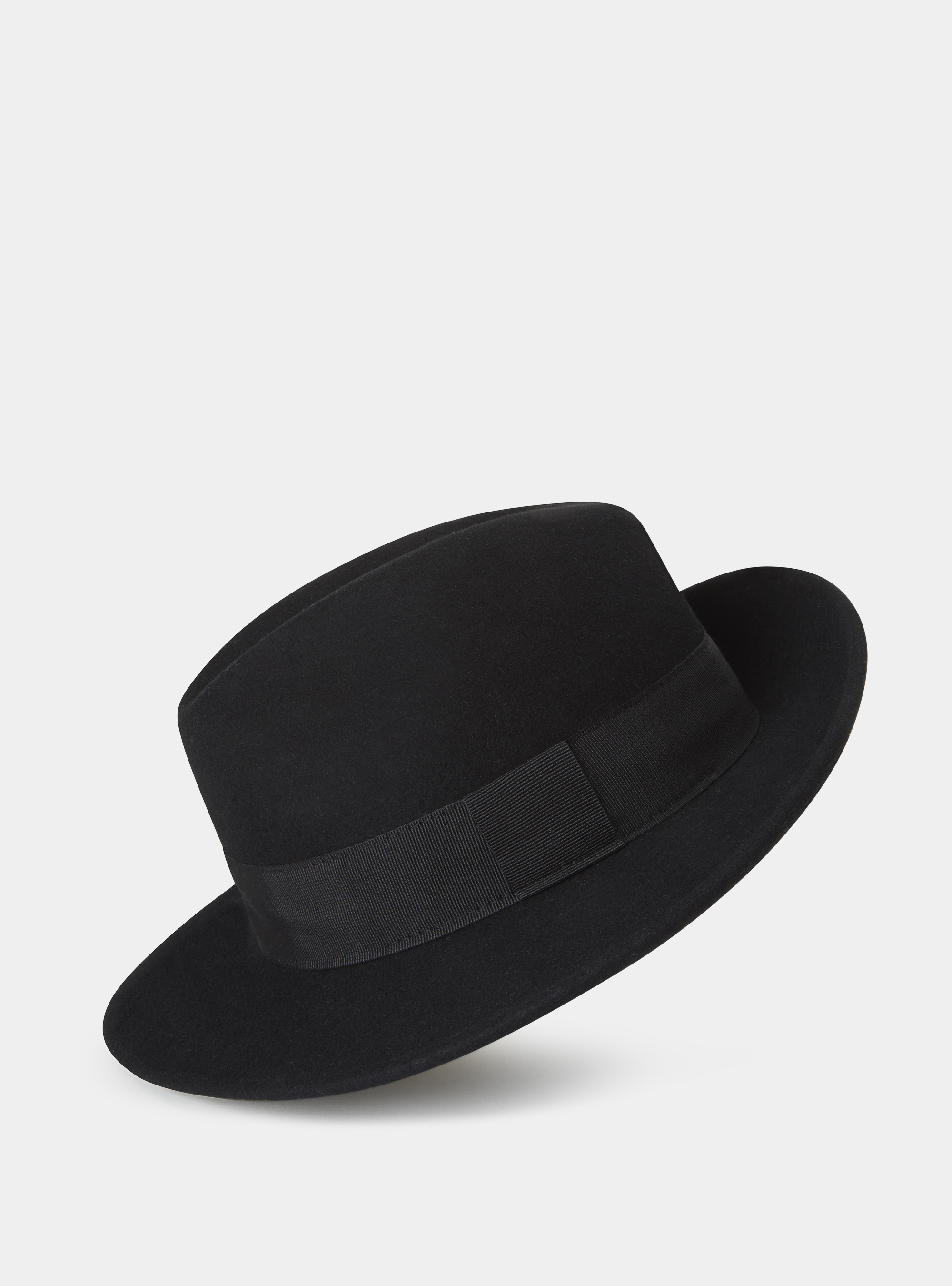 Cappello in pura lana crushable, NERO