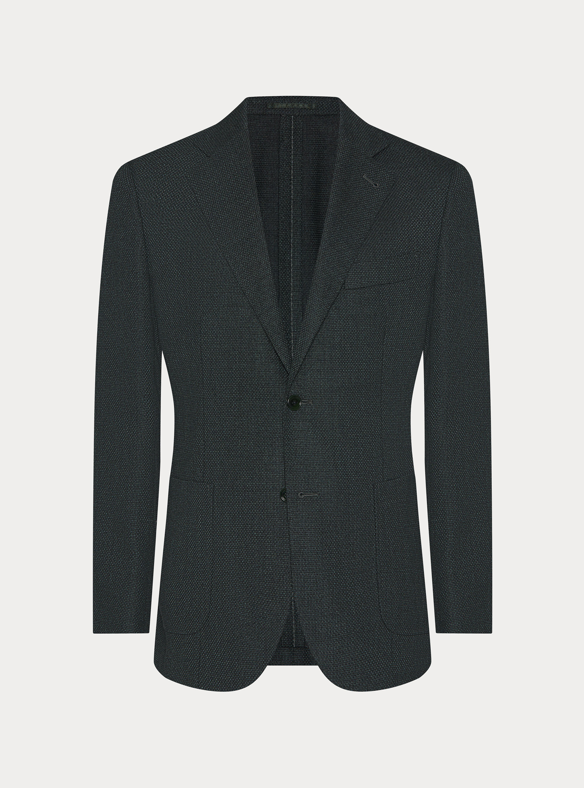 Americana de lana hopsack, VERDE