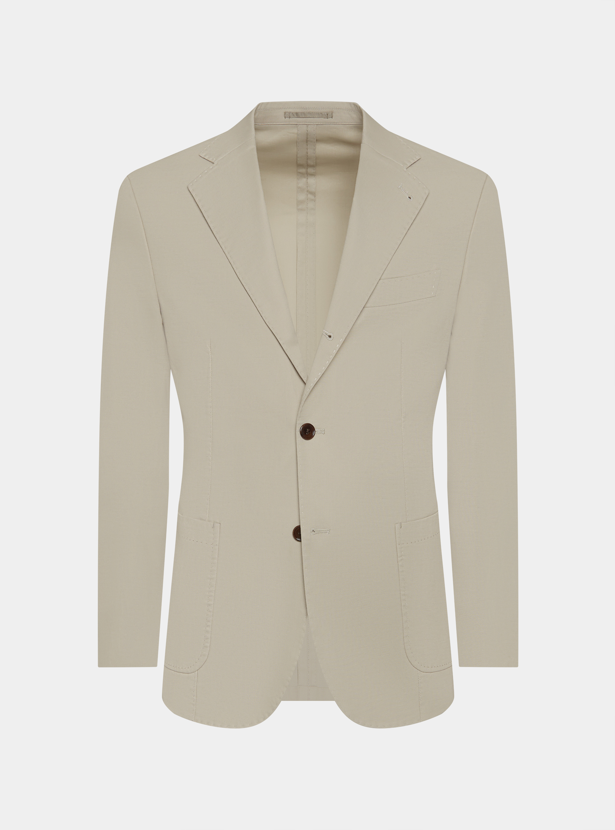 Armoured cotton suit blazer, SAND