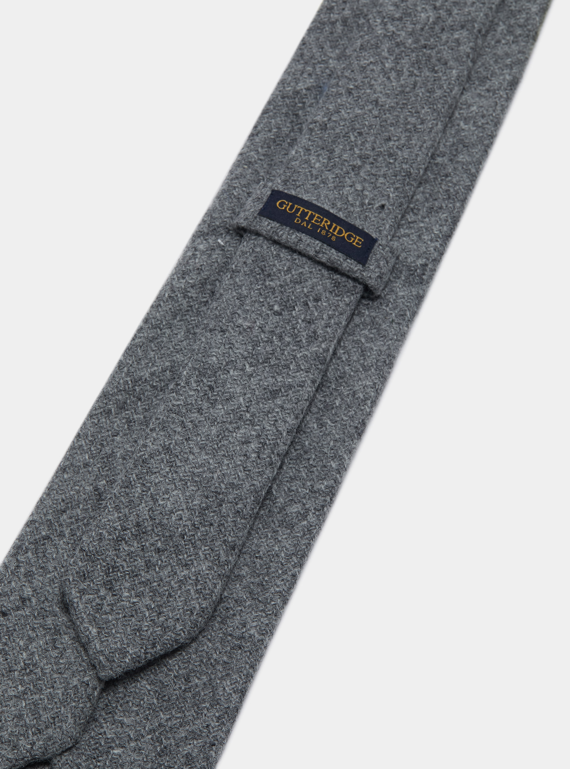 Cravatta in pura lana shetland, GRIGIO CHIARO