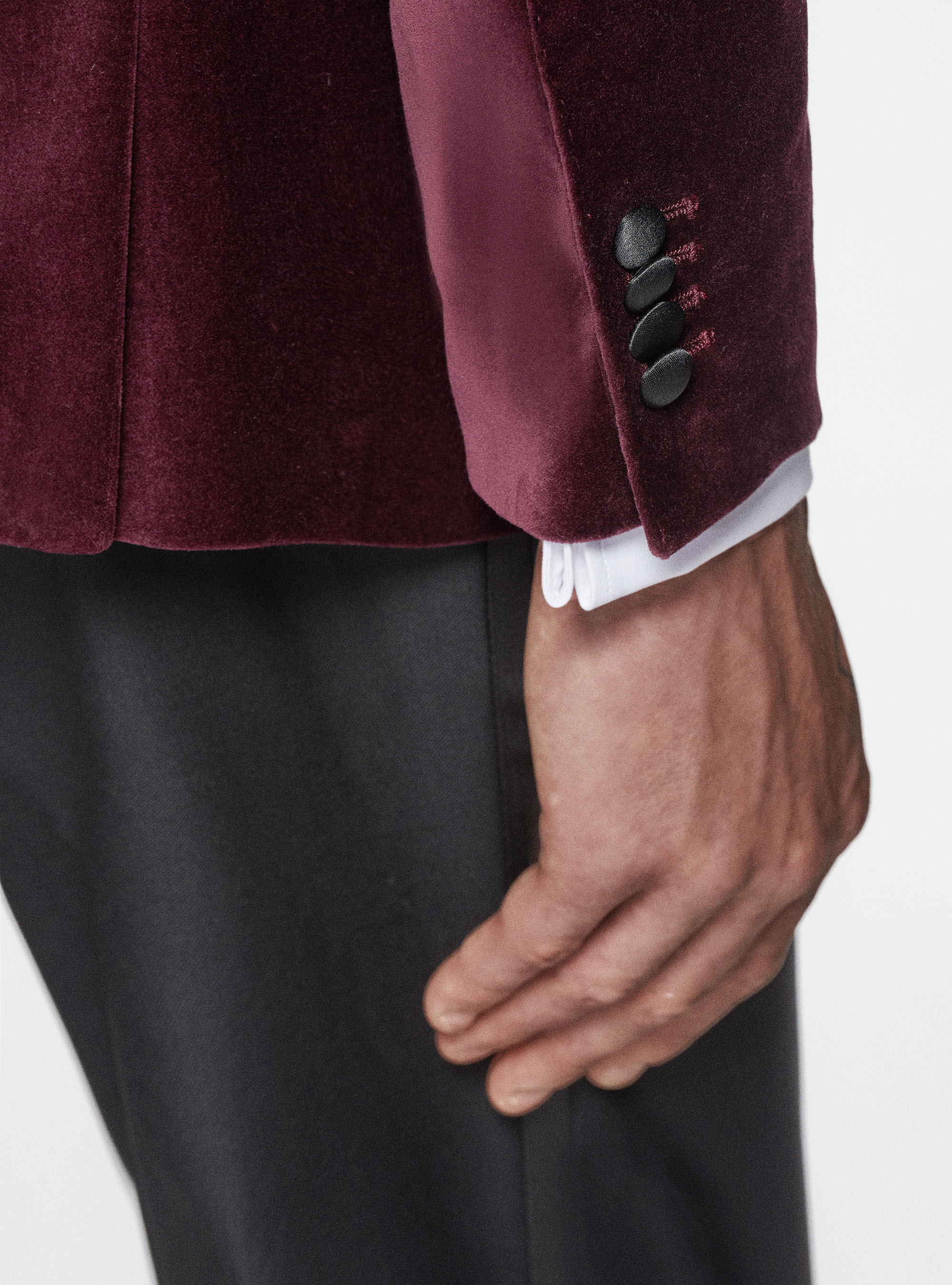 Giacca smoking in velluto liscio, VINACCIA 0401C