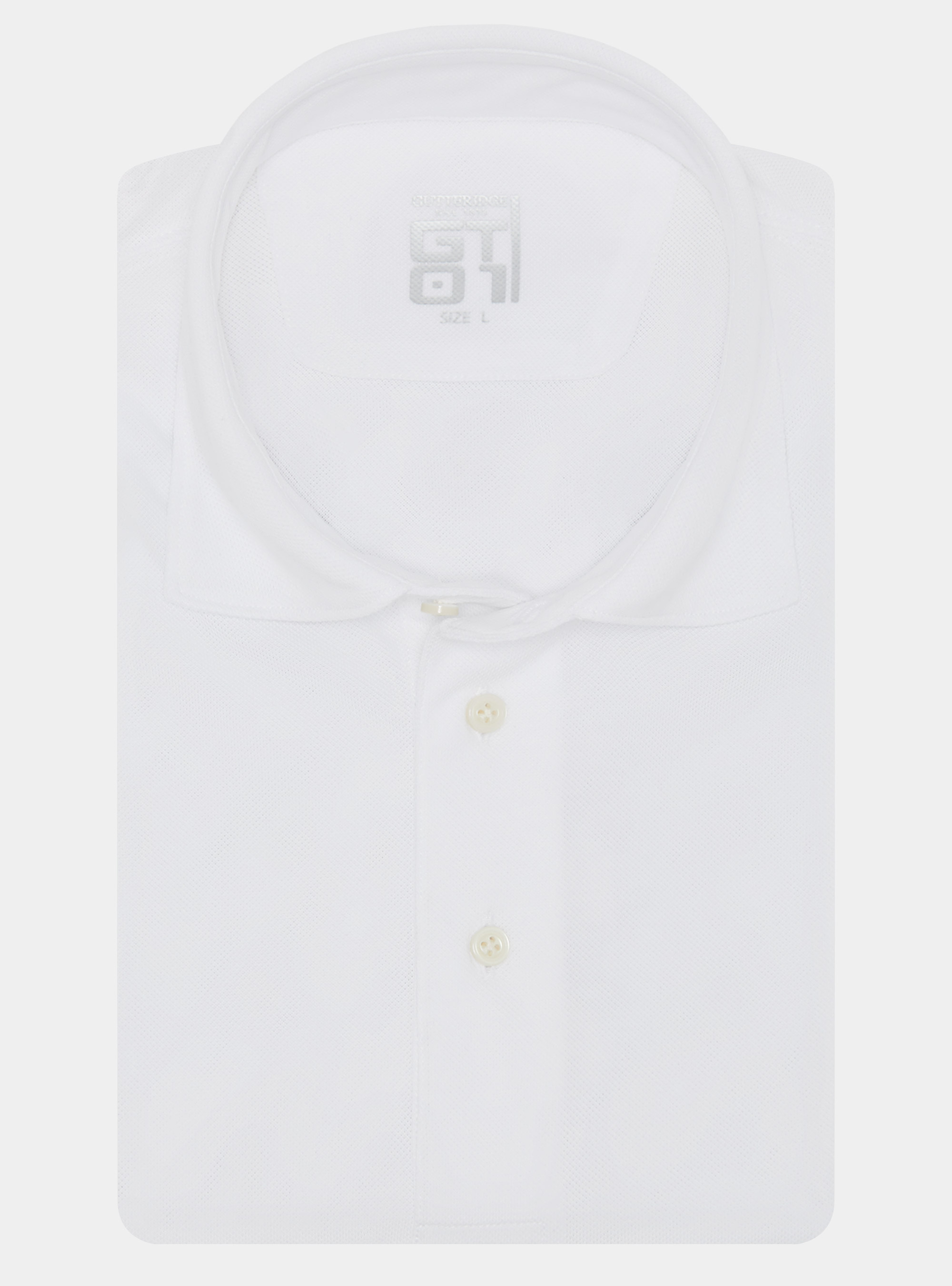 Polo en piqu&eacute; extensible GT01, BLANC