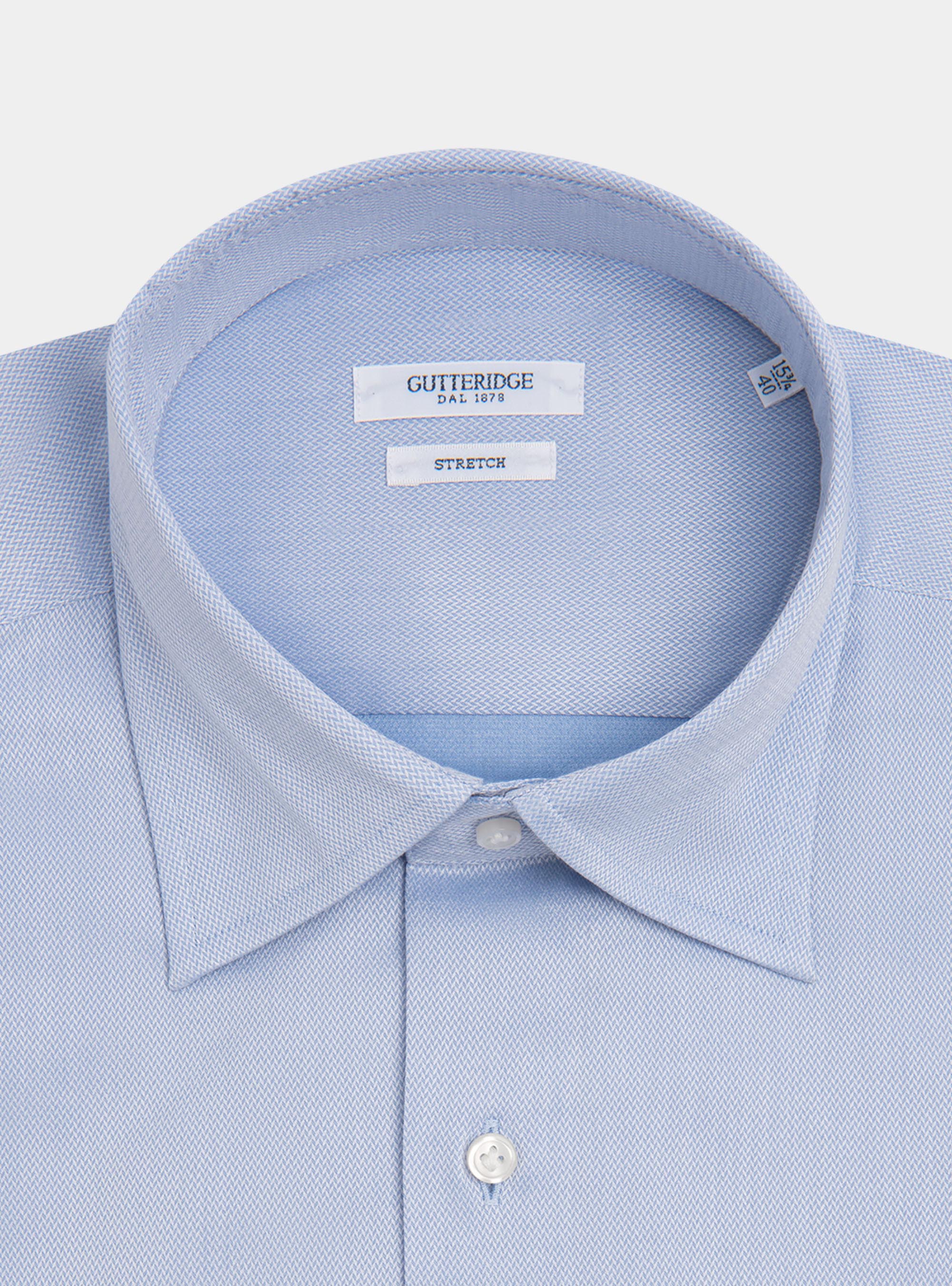 Chemise Smoking Garçon - Col Italien Blanc - Coton/Polyester - Coupe Slim - Cérémonie, Mariage
