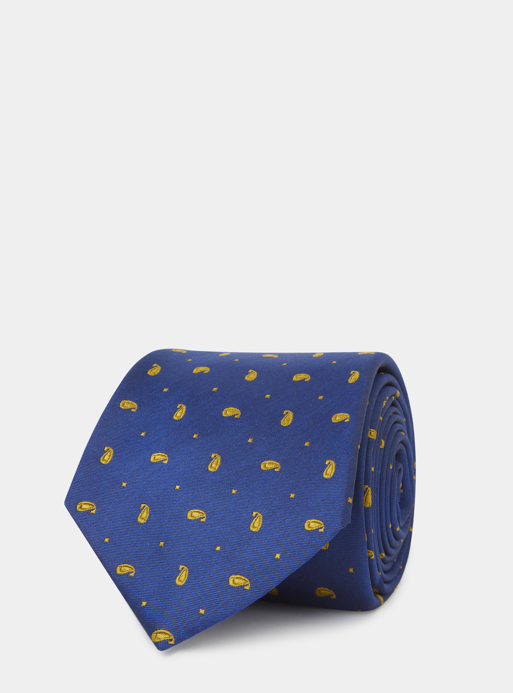 Cravatta paisley in seta, BLU
