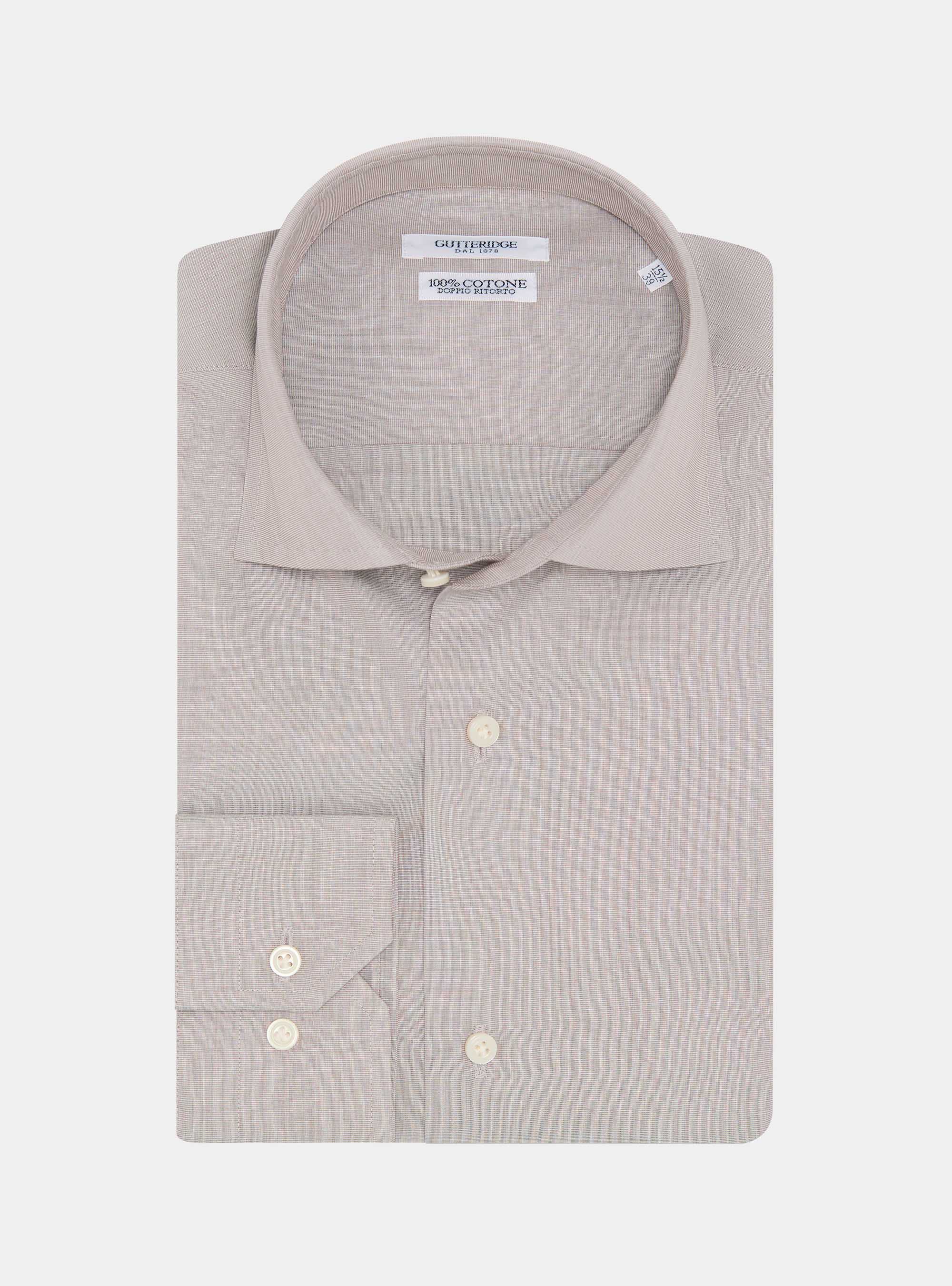 Chemise en coton fil &agrave; fil, BOUE