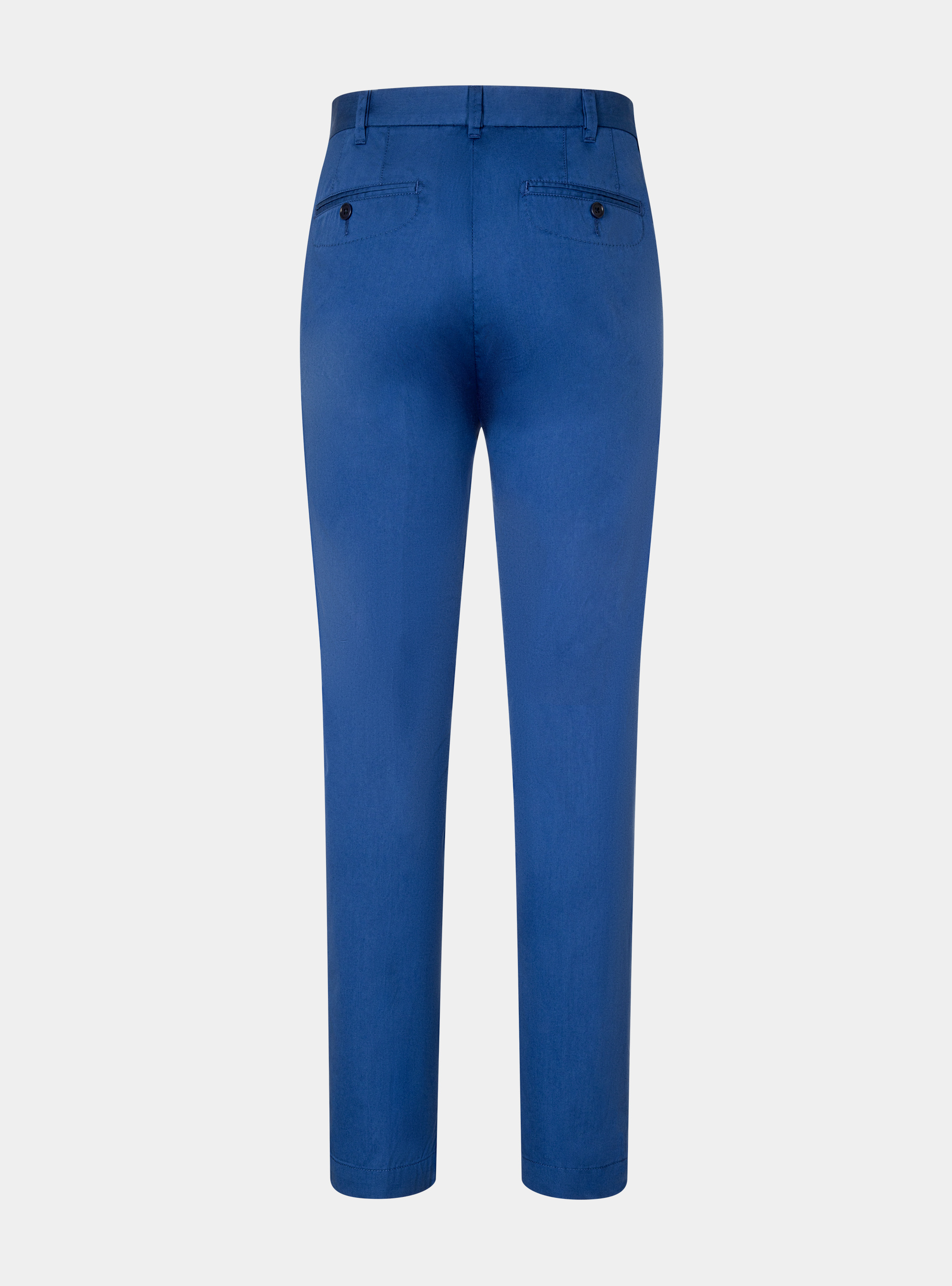 Pantaloni slim fit in twill leggero, BLU ROYAL