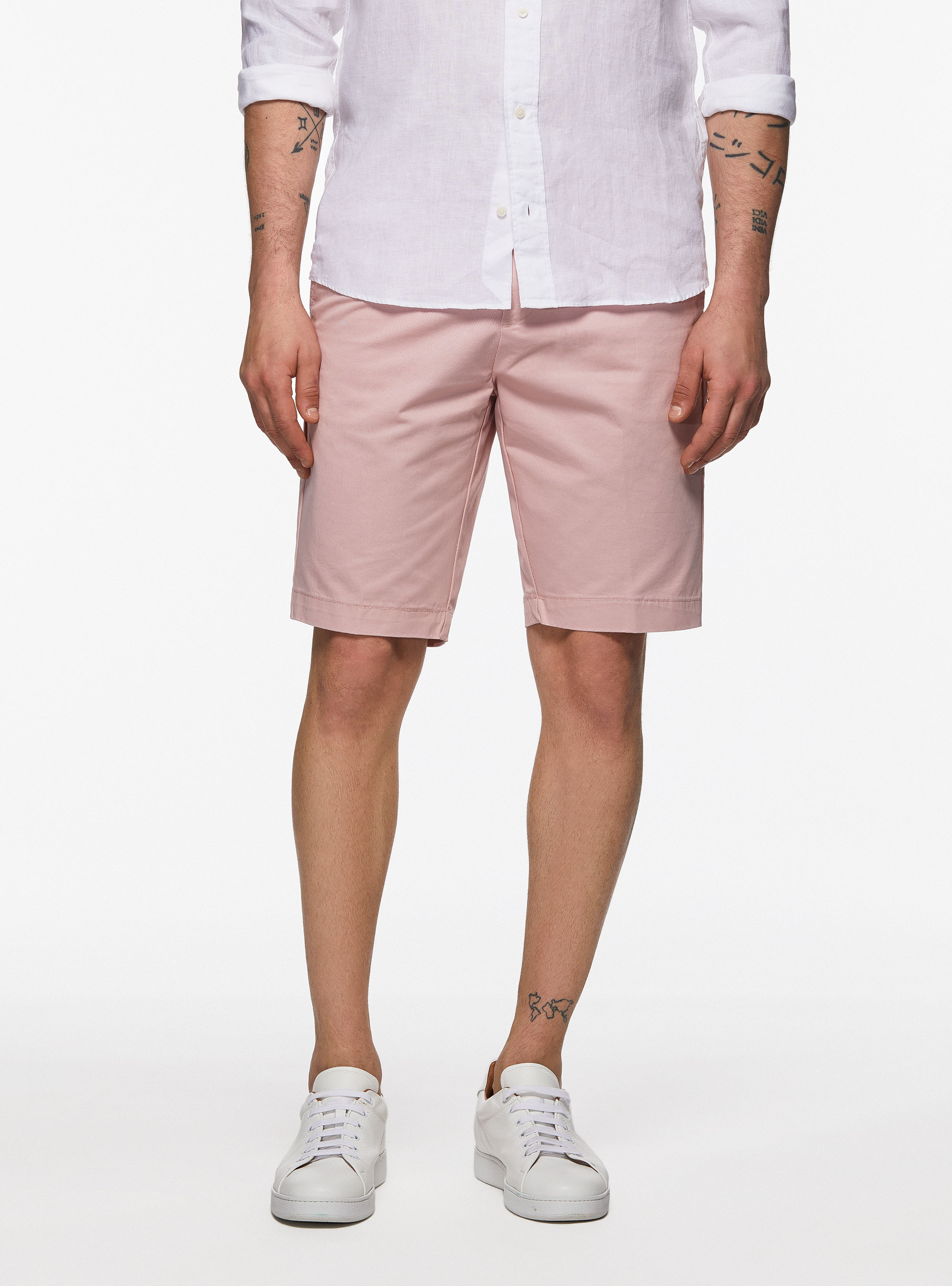 Twill Bermuda shorts, 0441C ROSA SCURO