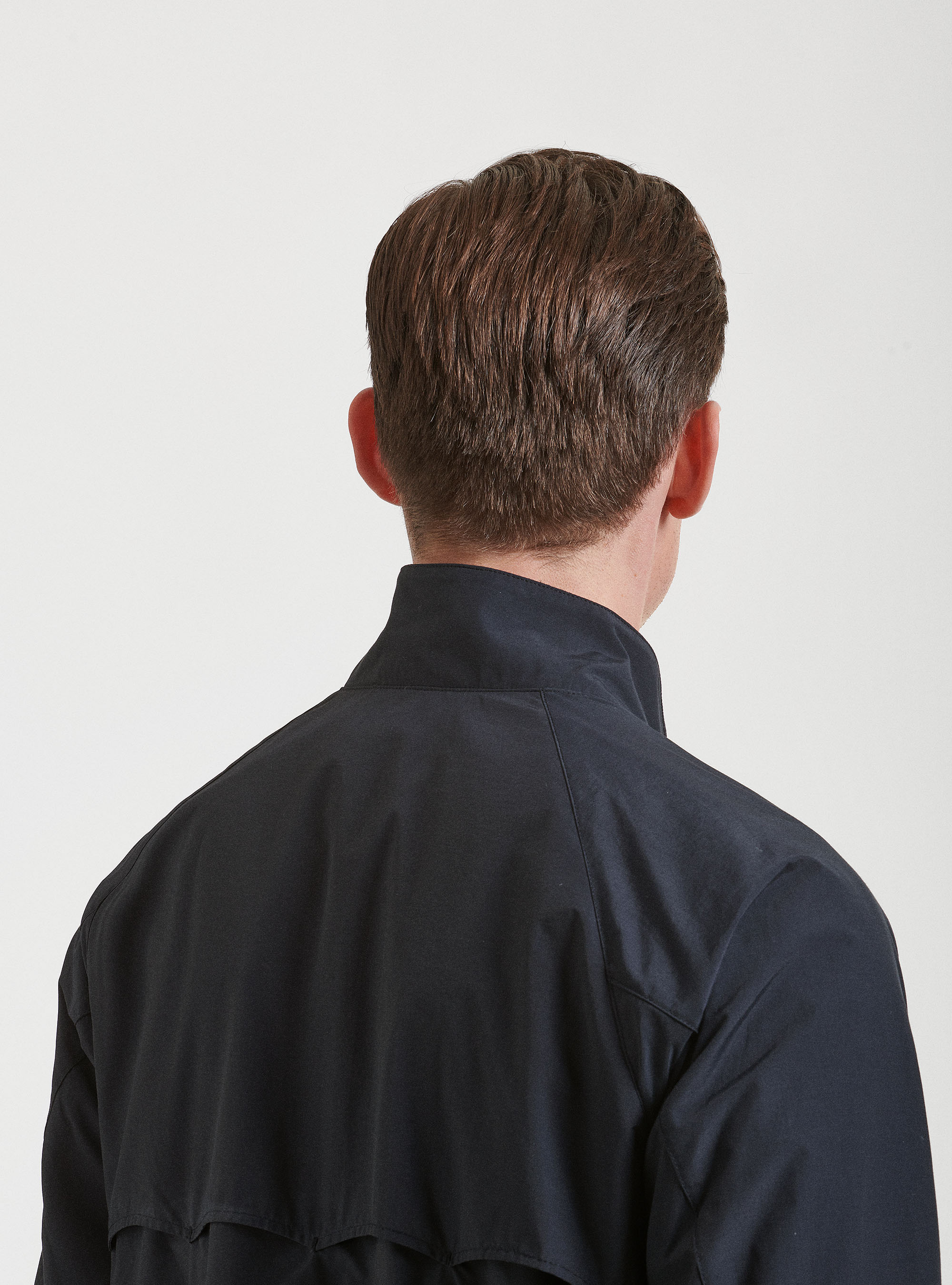 Bomber regular fit in misto cotone, BLU NAVY