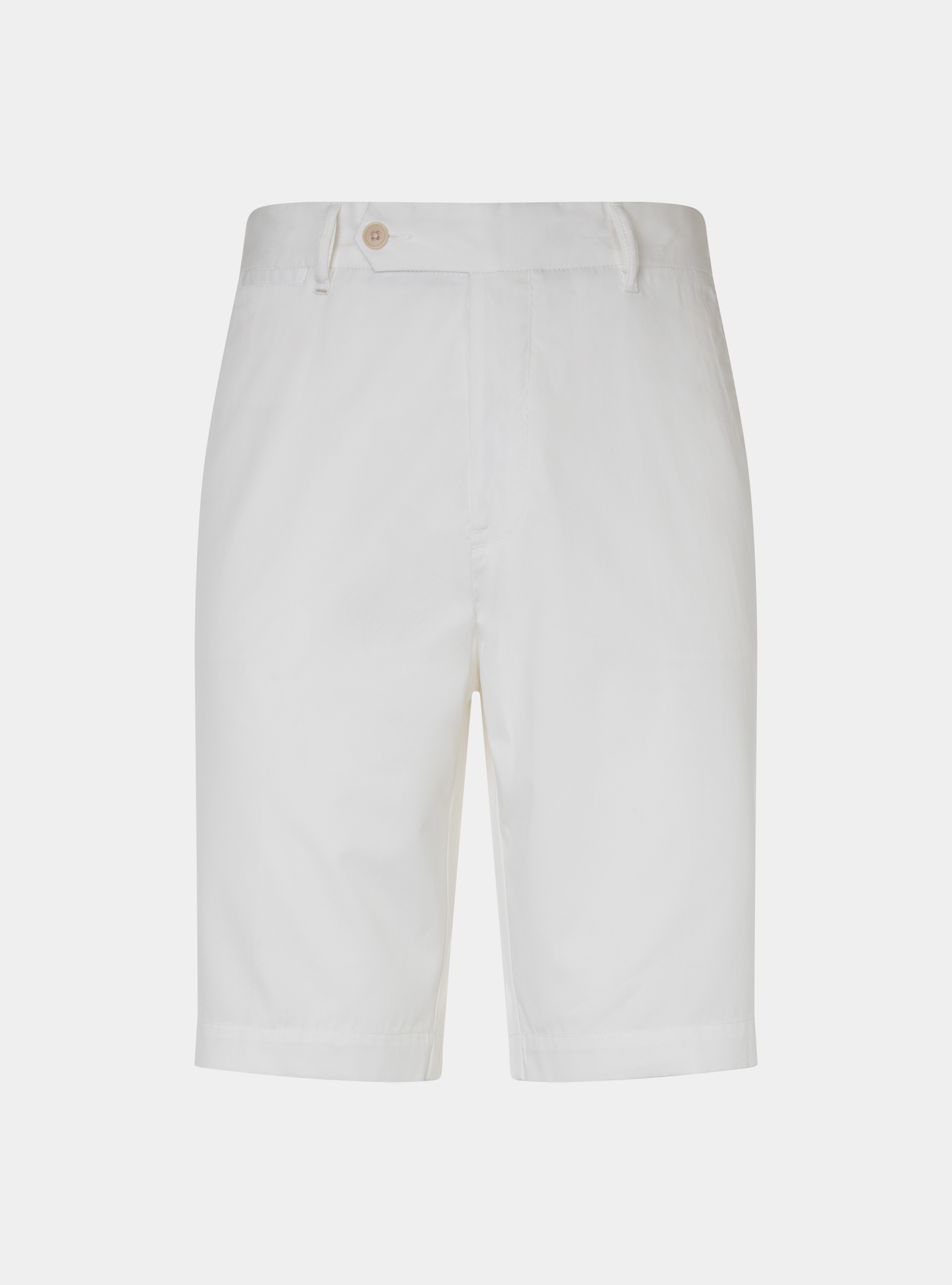Shorts in light cotton twill, WHITE