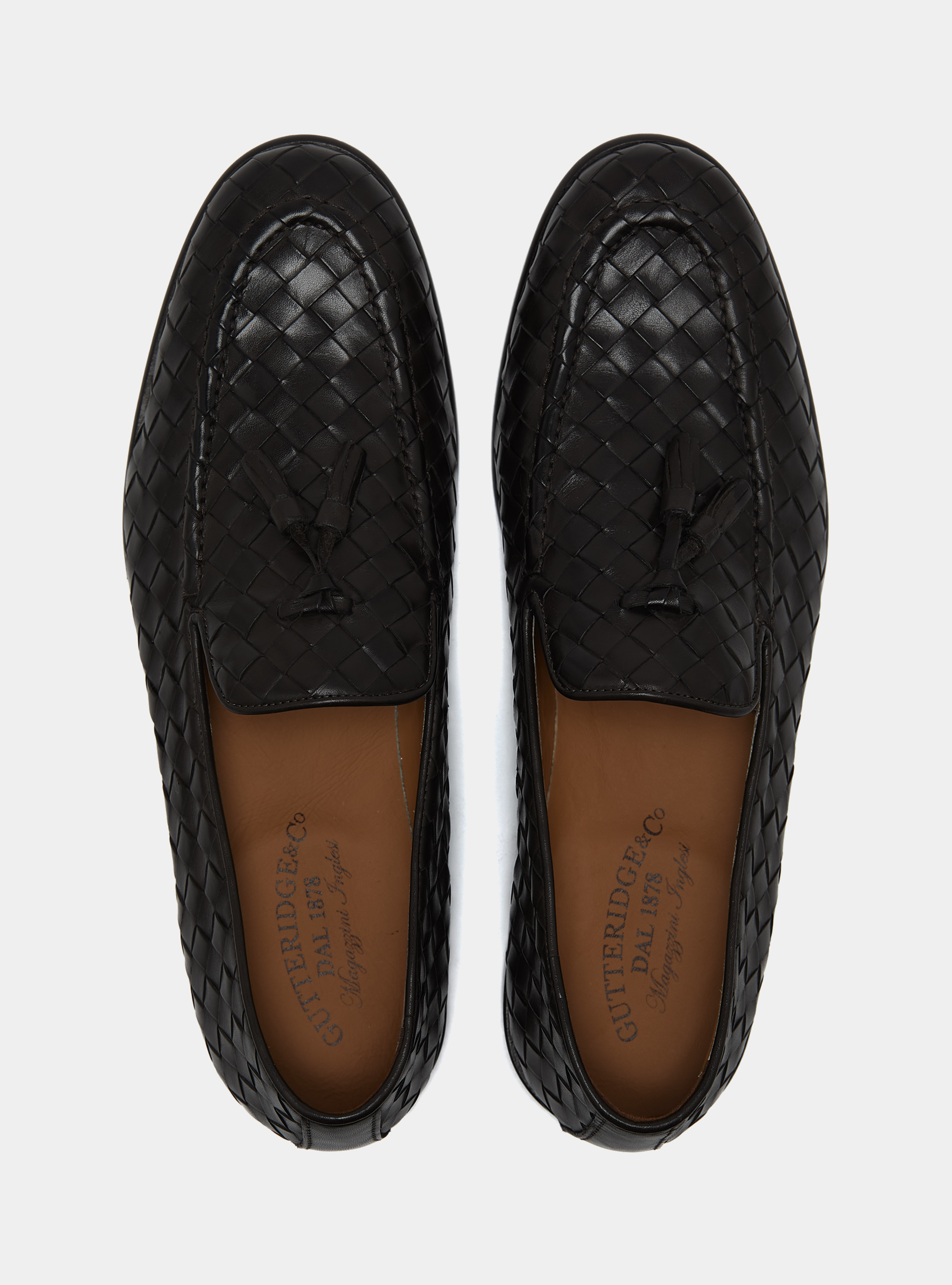 Mokassins aus gewebtem Leder, TESTA DI MORO 0500C