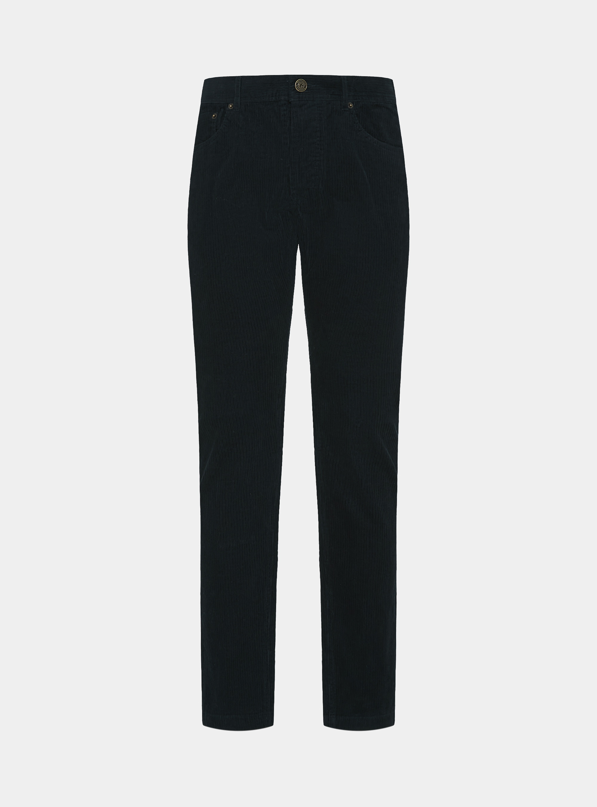 Pantaloni cinque tasche in velluto, BLU NAVY