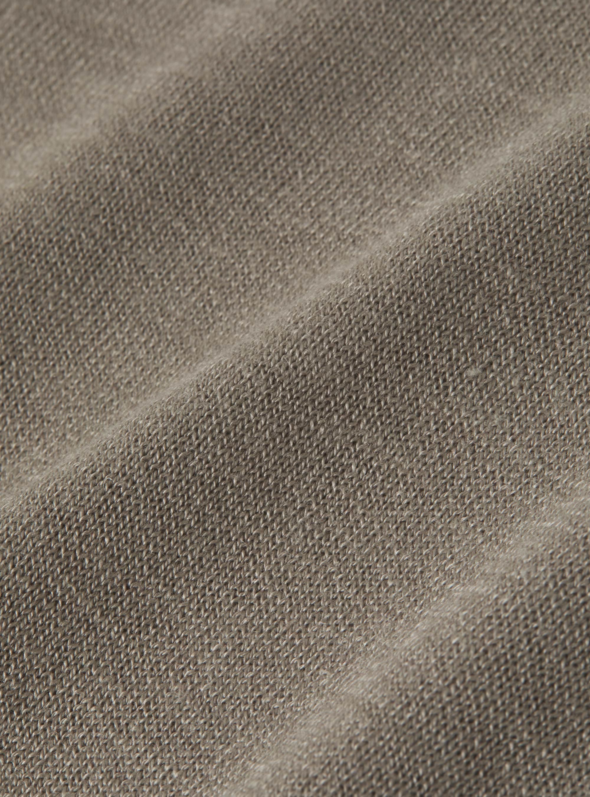 Silk and cotton crew-neck sweater, SAND