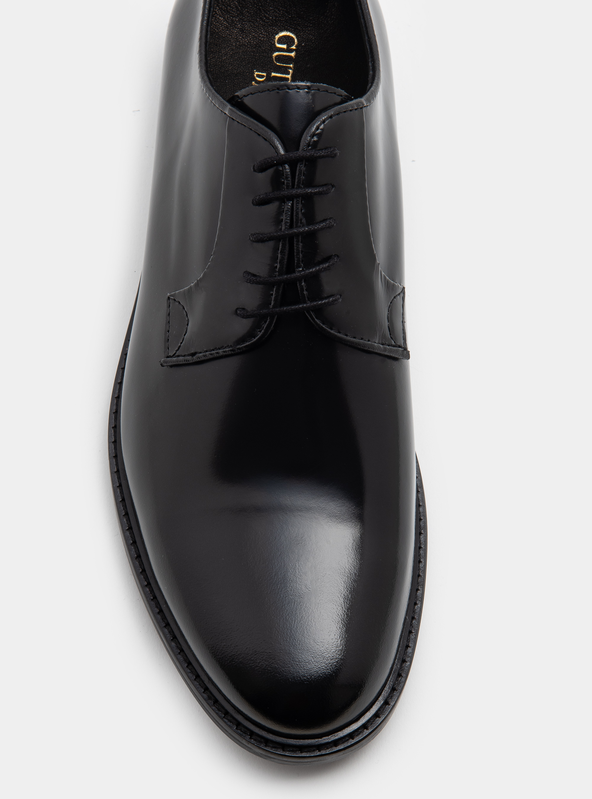 Derby in pelle abrasivata, NERO