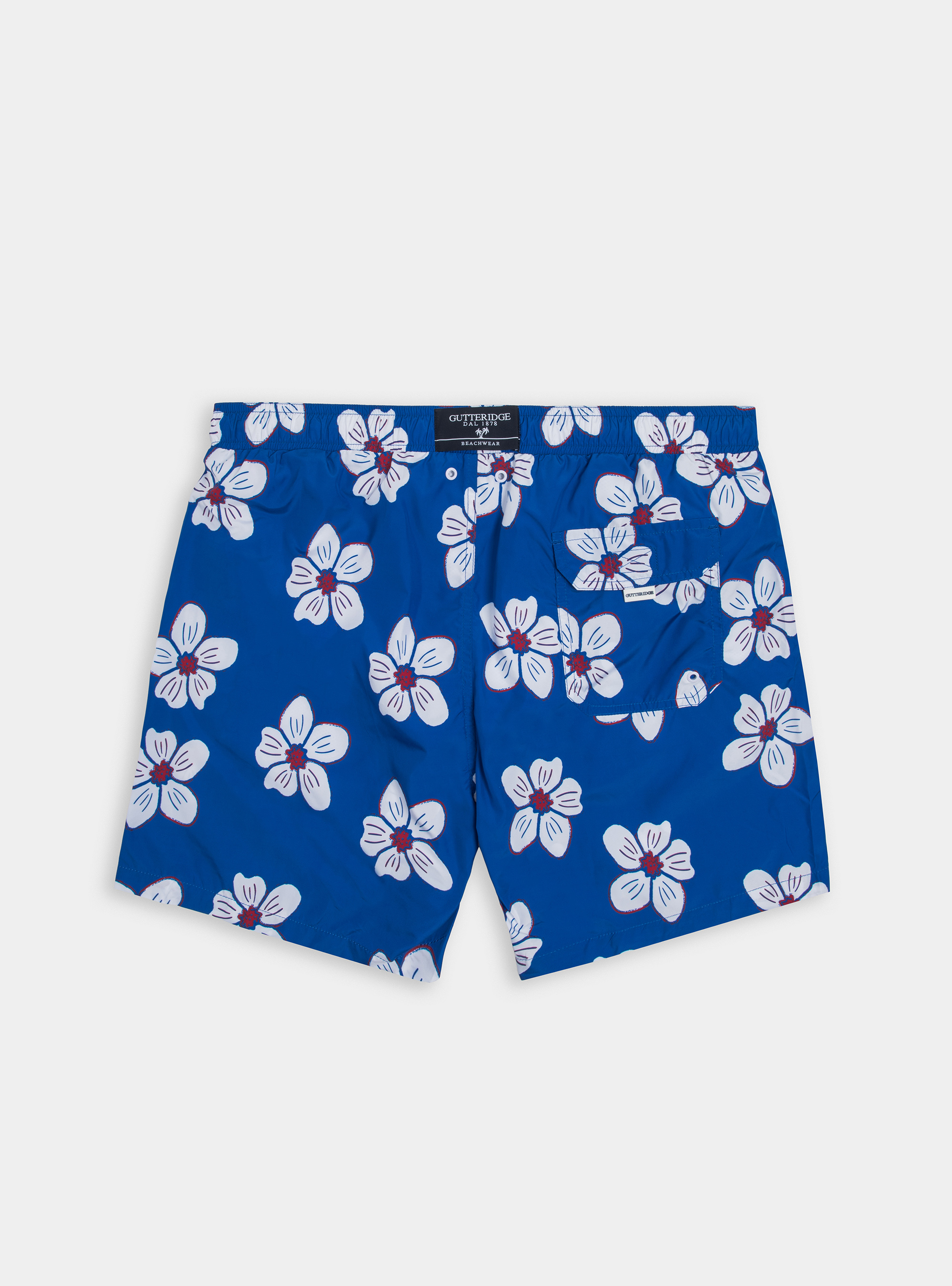 Flower patterned swimwear, BLUE ROYAL