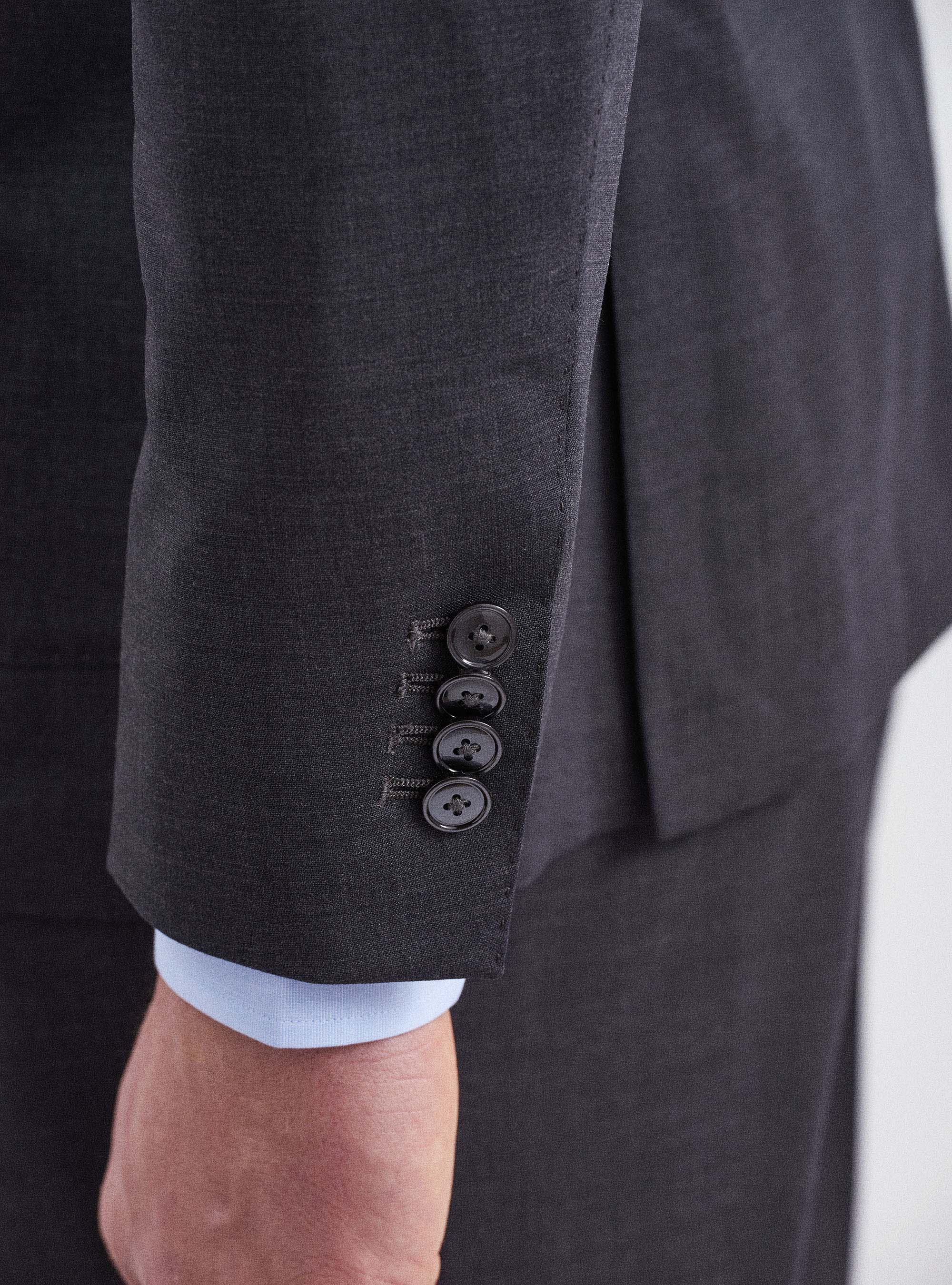 Giacca per abito in lana travel, ASFALTO 0112C