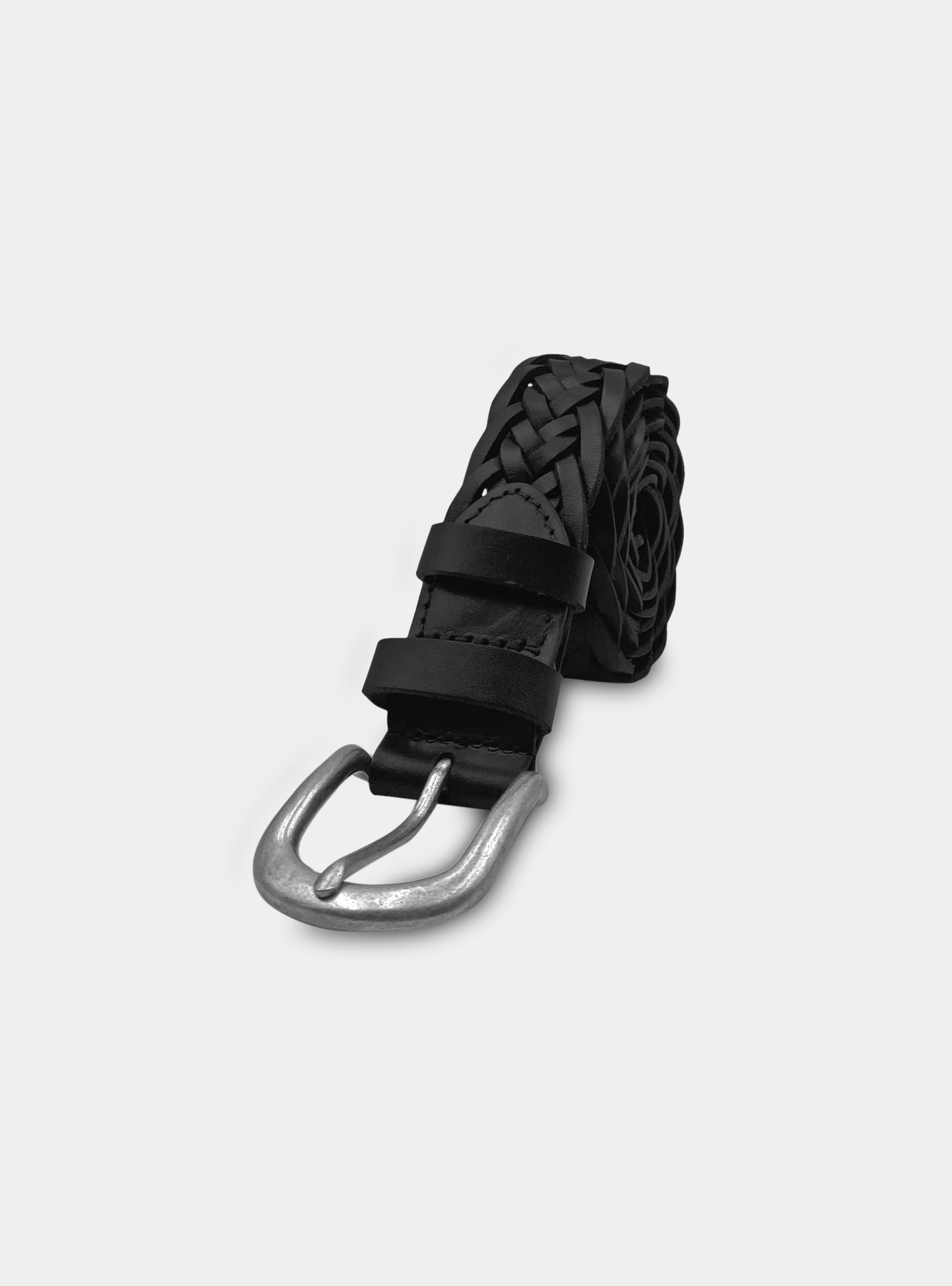 Cintura a treccia, NERO