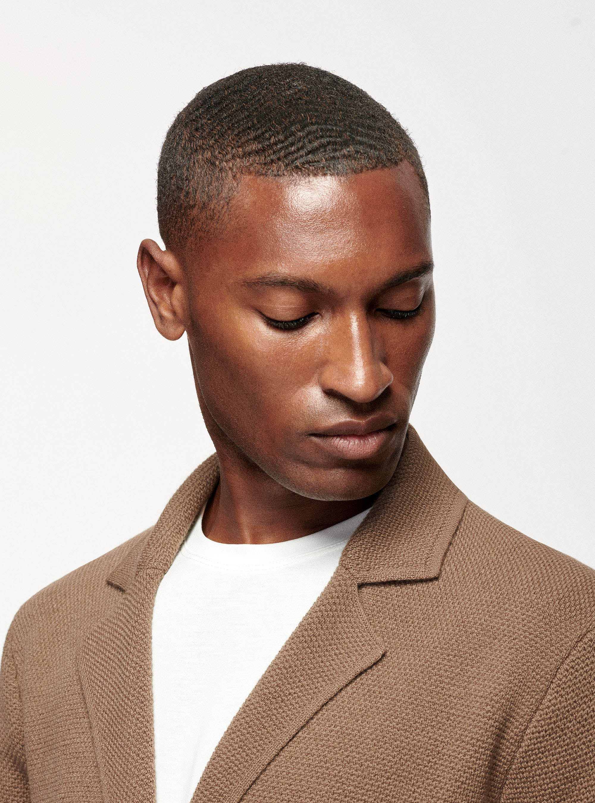 Cárdigan de pura lana merina, BARRO