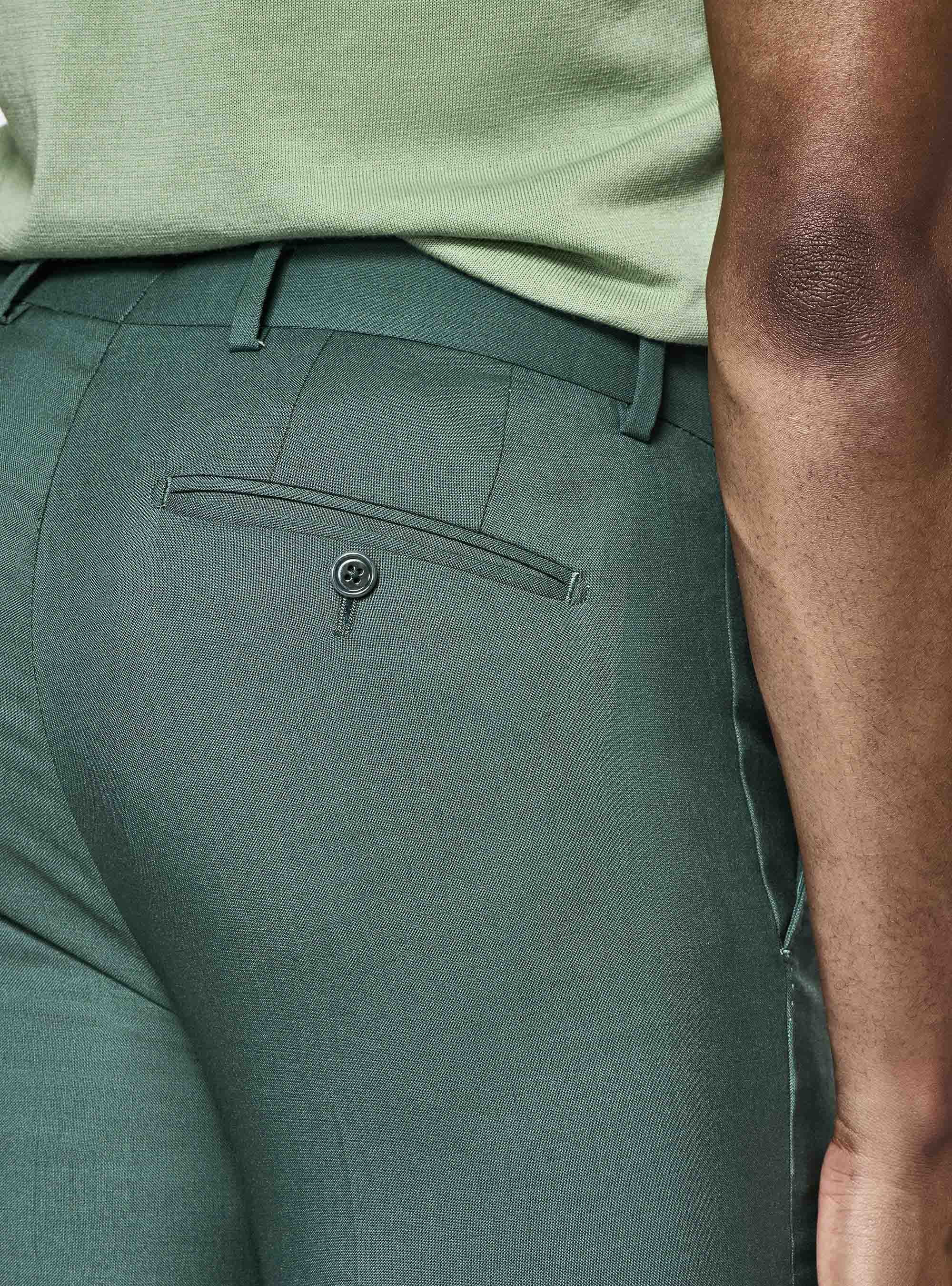 Pure wool suit trousers Vitale Barberis Canonico, GREEN