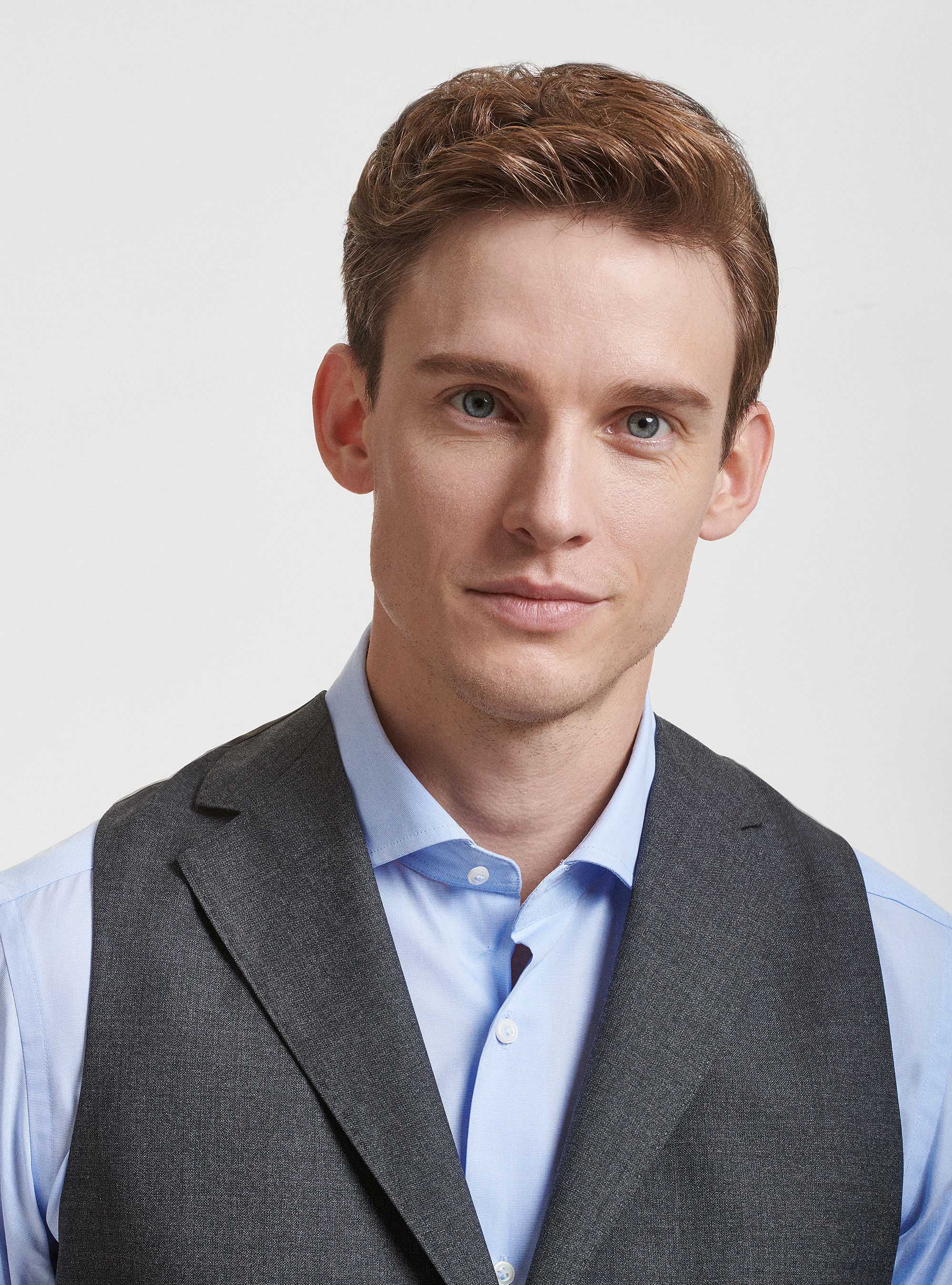 Vitale Barberis Canonico Pure Wool Waistcoat, ASPHALT GREY