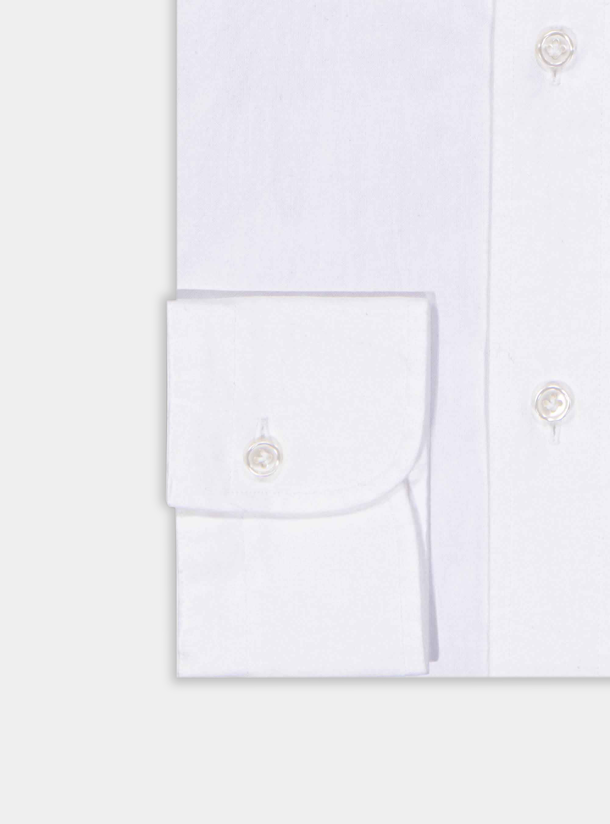 Camicia collo button down in oxford lavato, BIANCO