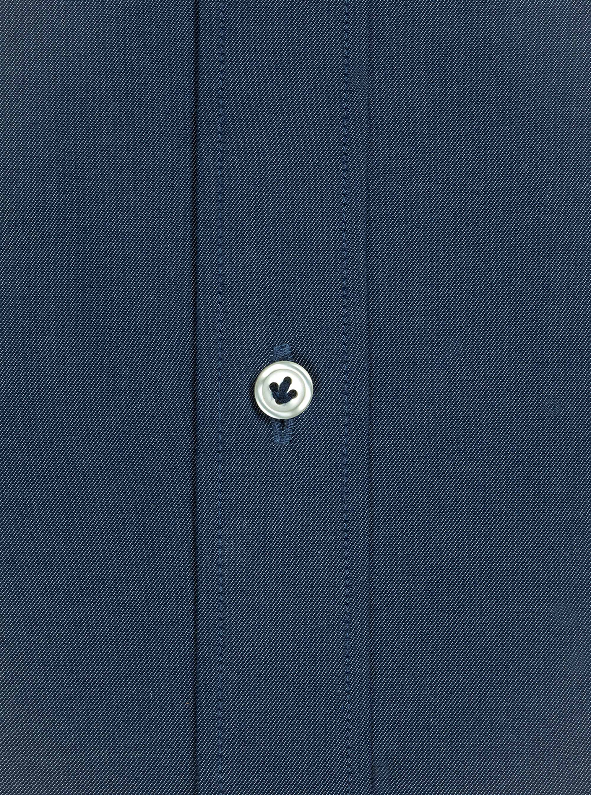 Camicia collo button down in denim, BASALT