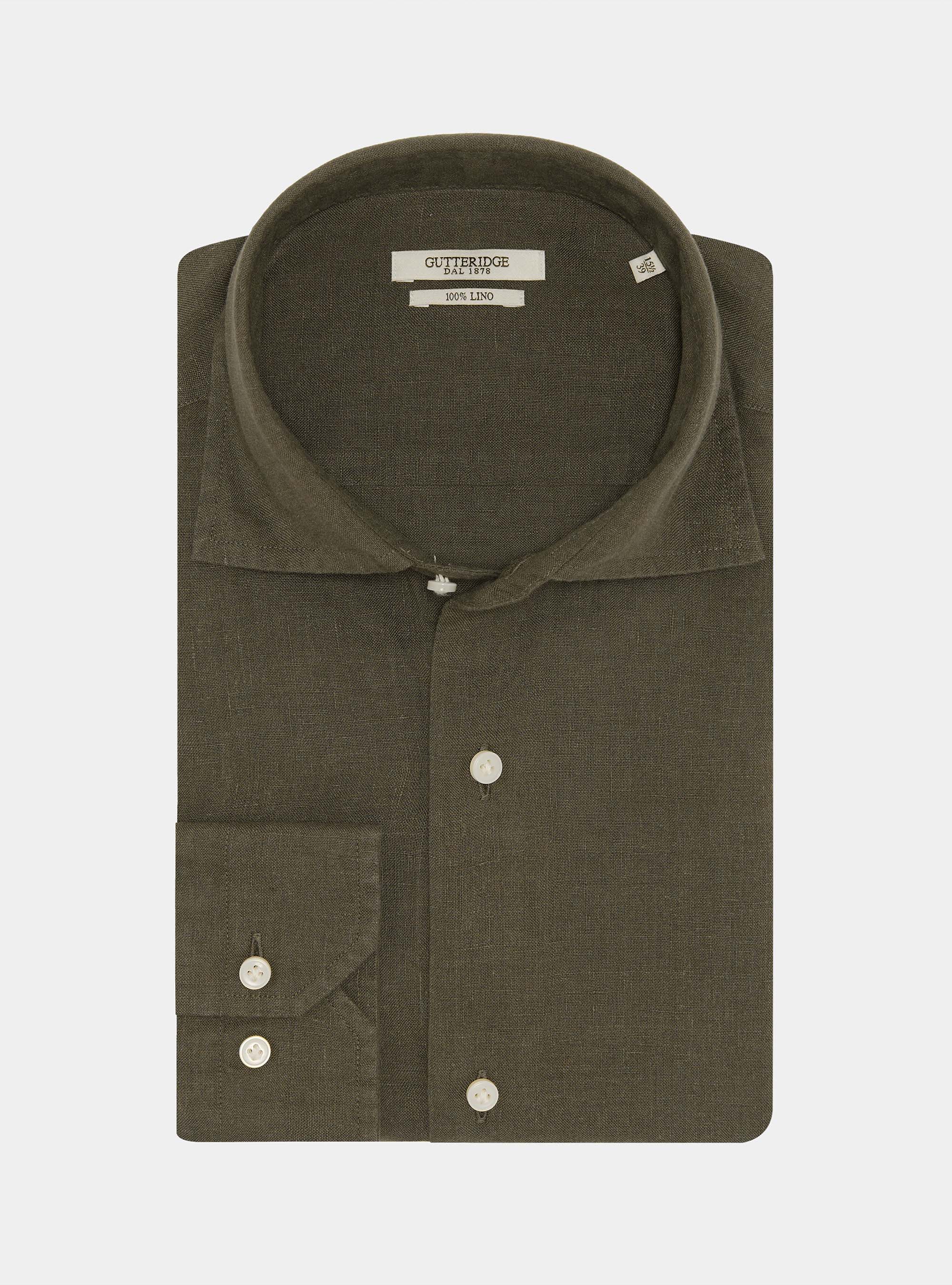 Camicia in puro lino, MILITARE 0609C