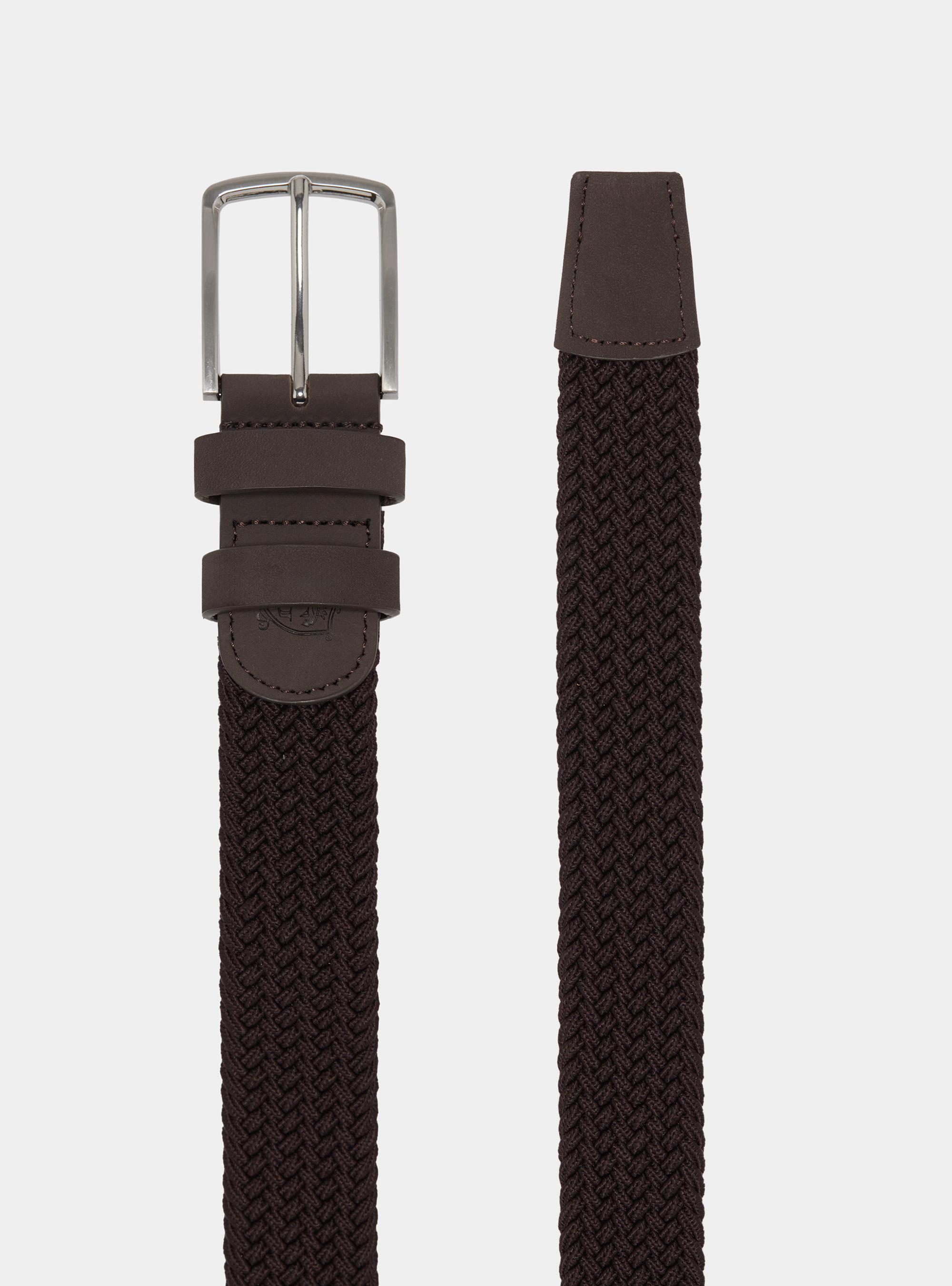 Cintura elastica tinta unita, BROWN