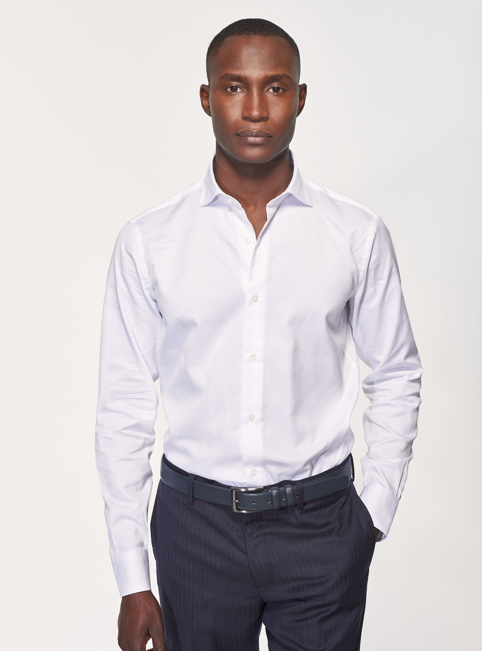 pure cotton twill regular fit shirt