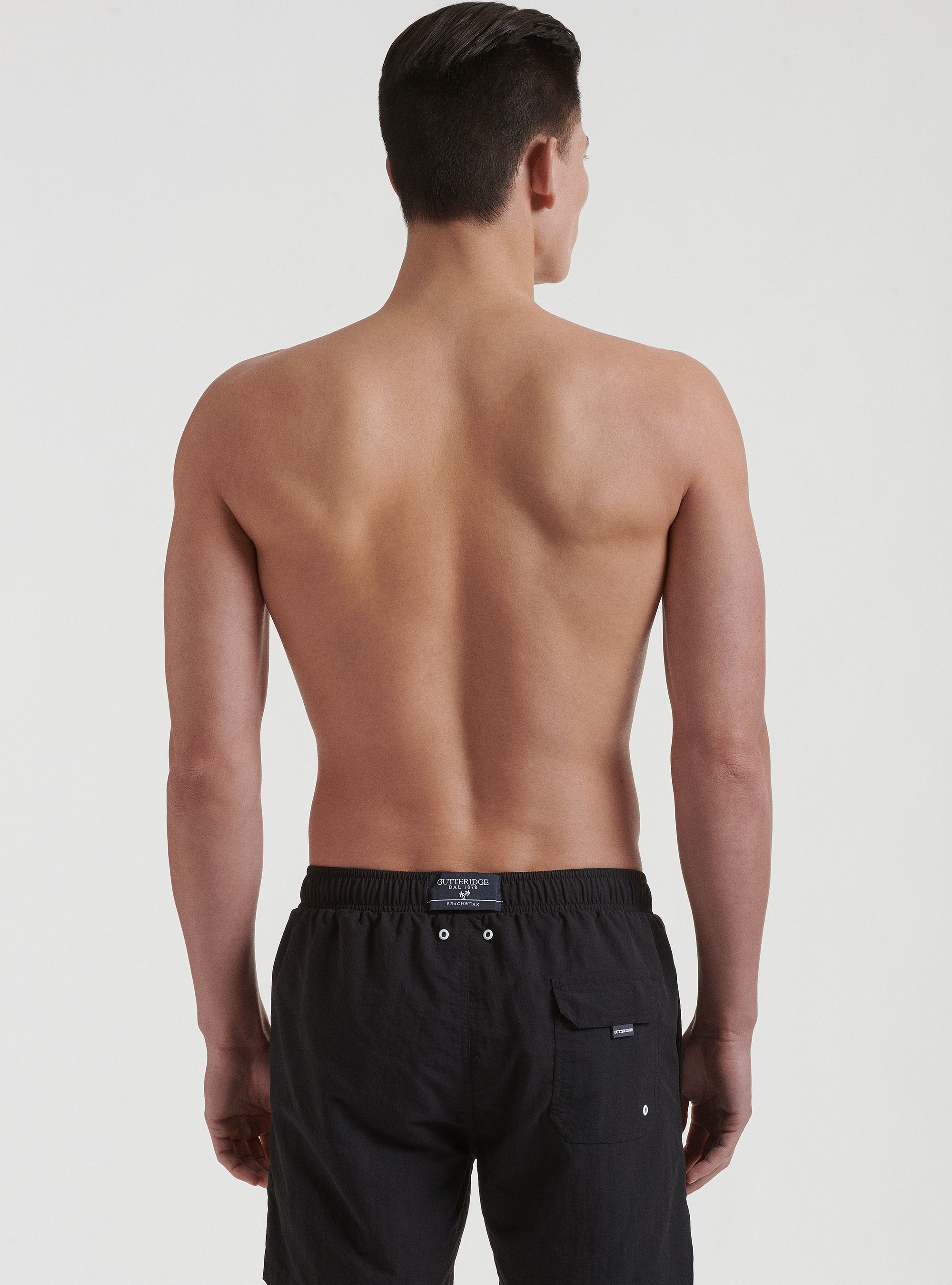 Costume da bagno tinta unita, NERO