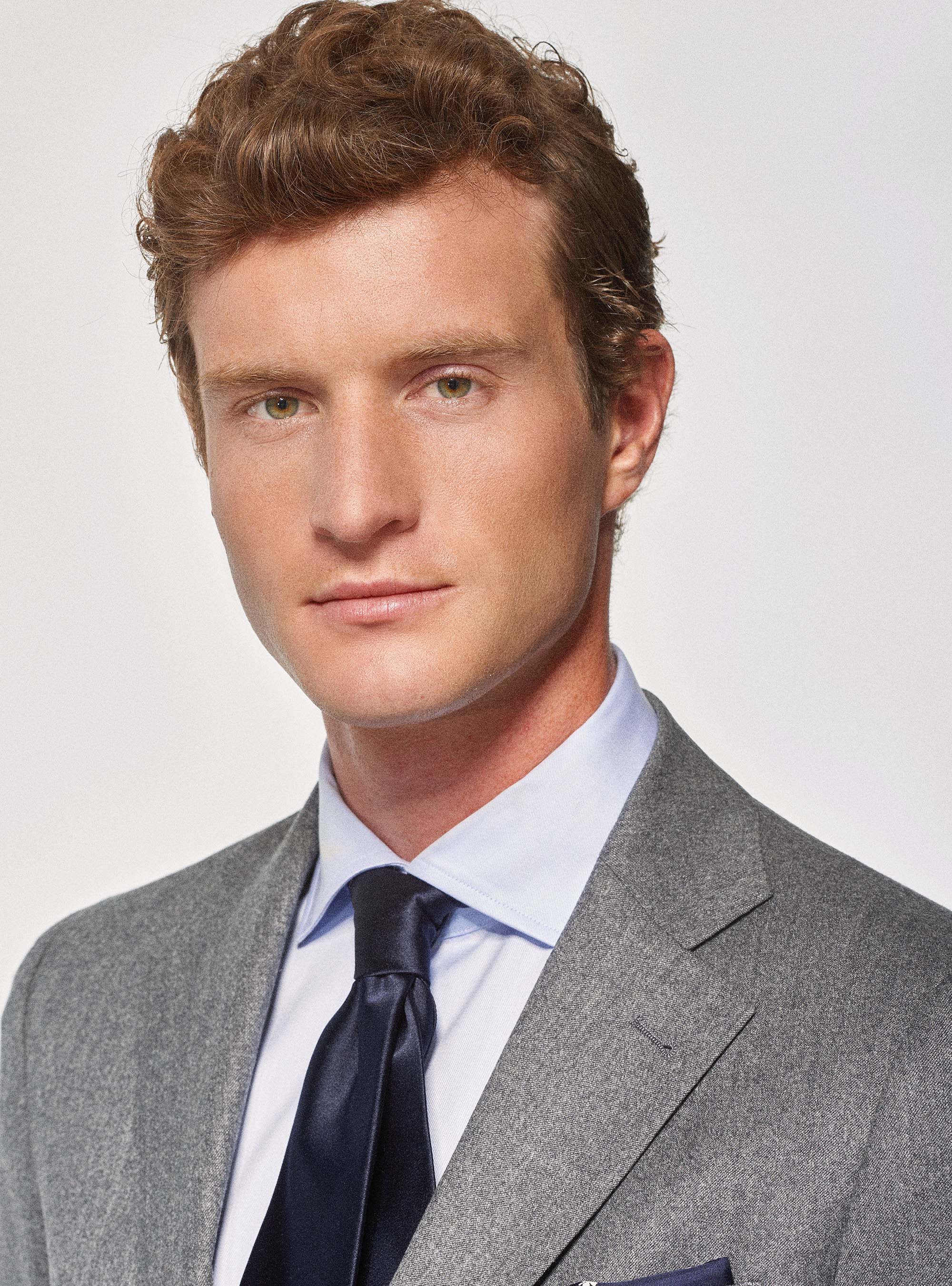 Suit blazer in superfine wool flannel 120's Vitale Barberis Canonico, GREY