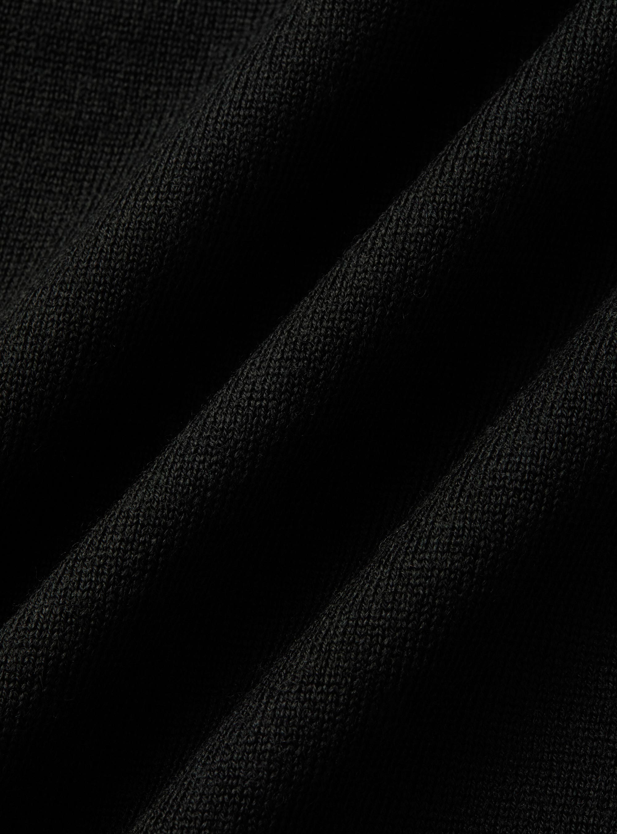 Dolcevita in pura lana merino extrafine, NERO