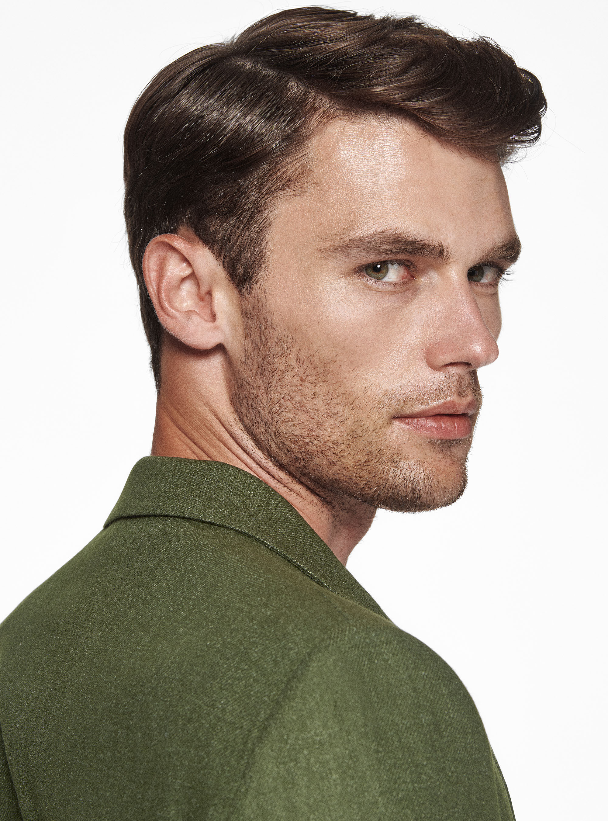 Giacca petto a lancia in flanella Duemilagori, VERDE