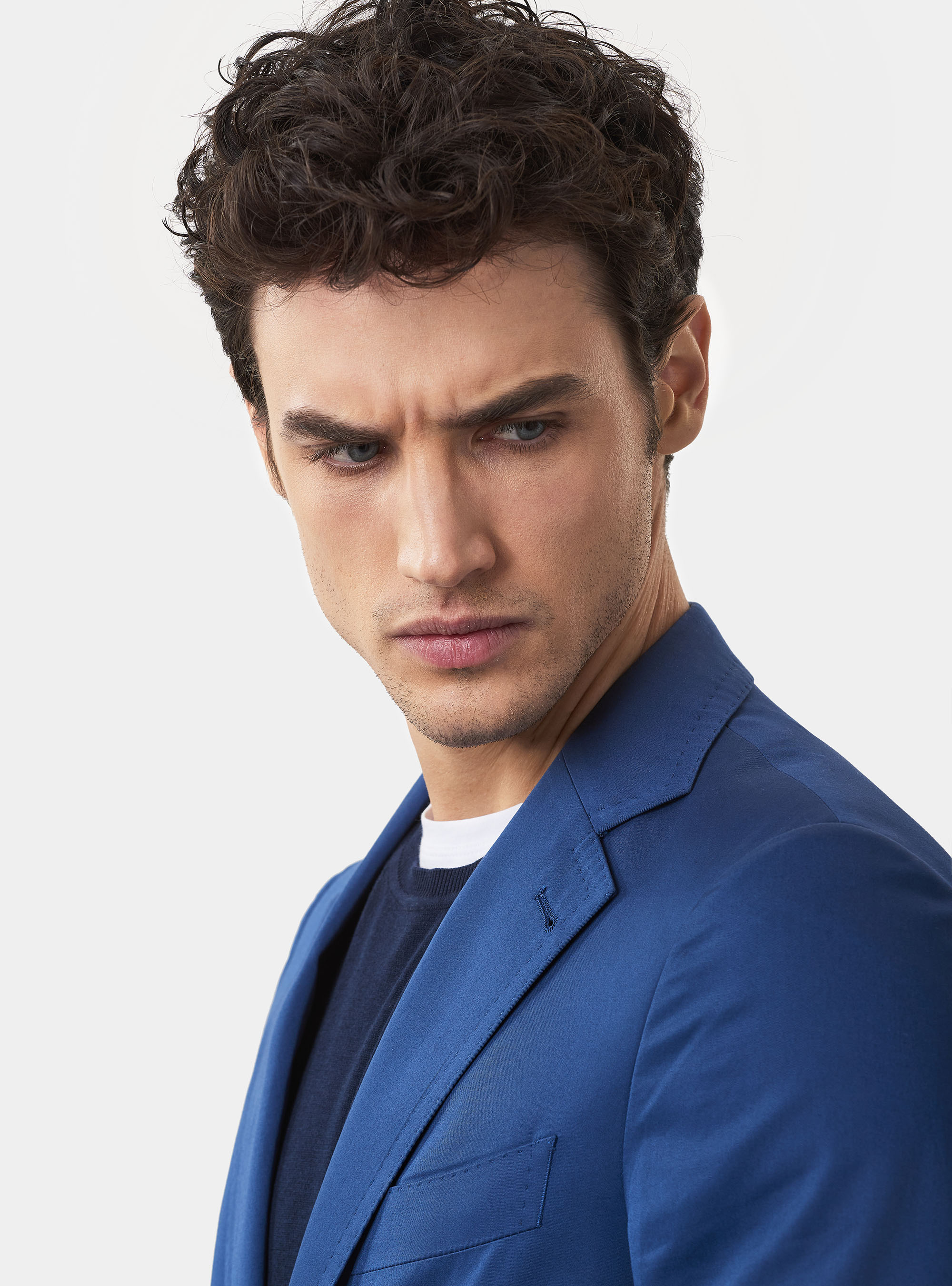 Giacca per abito in cotone, BLU
